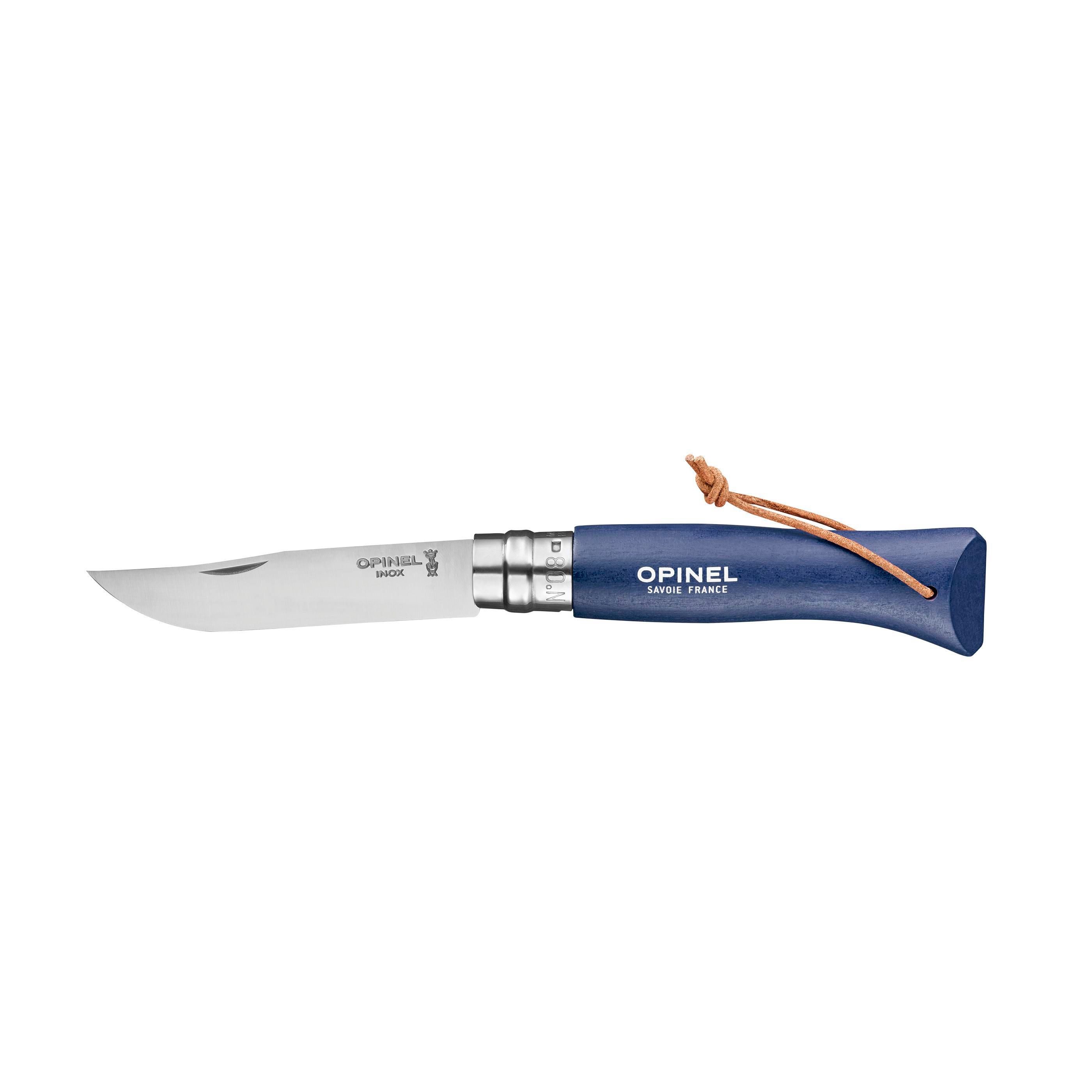 Vue 2 de Opinel Colorama No 08 couteau de poche en étui à couteau
