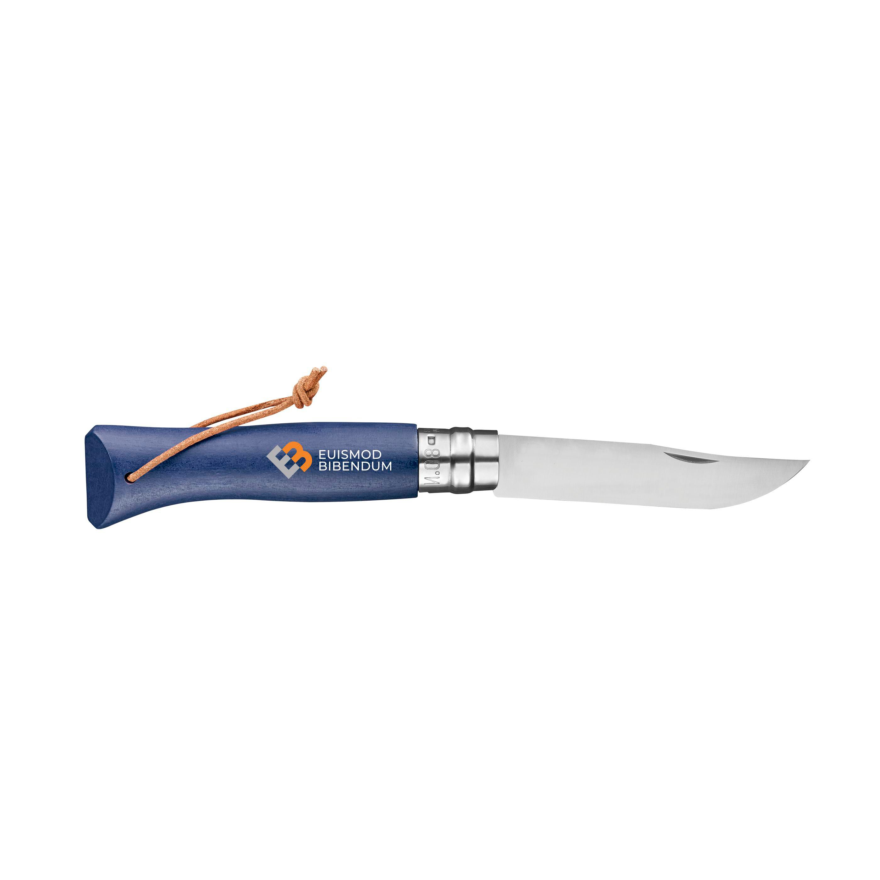 Vue 3 de Opinel Colorama No 08 couteau de poche en étui à couteau