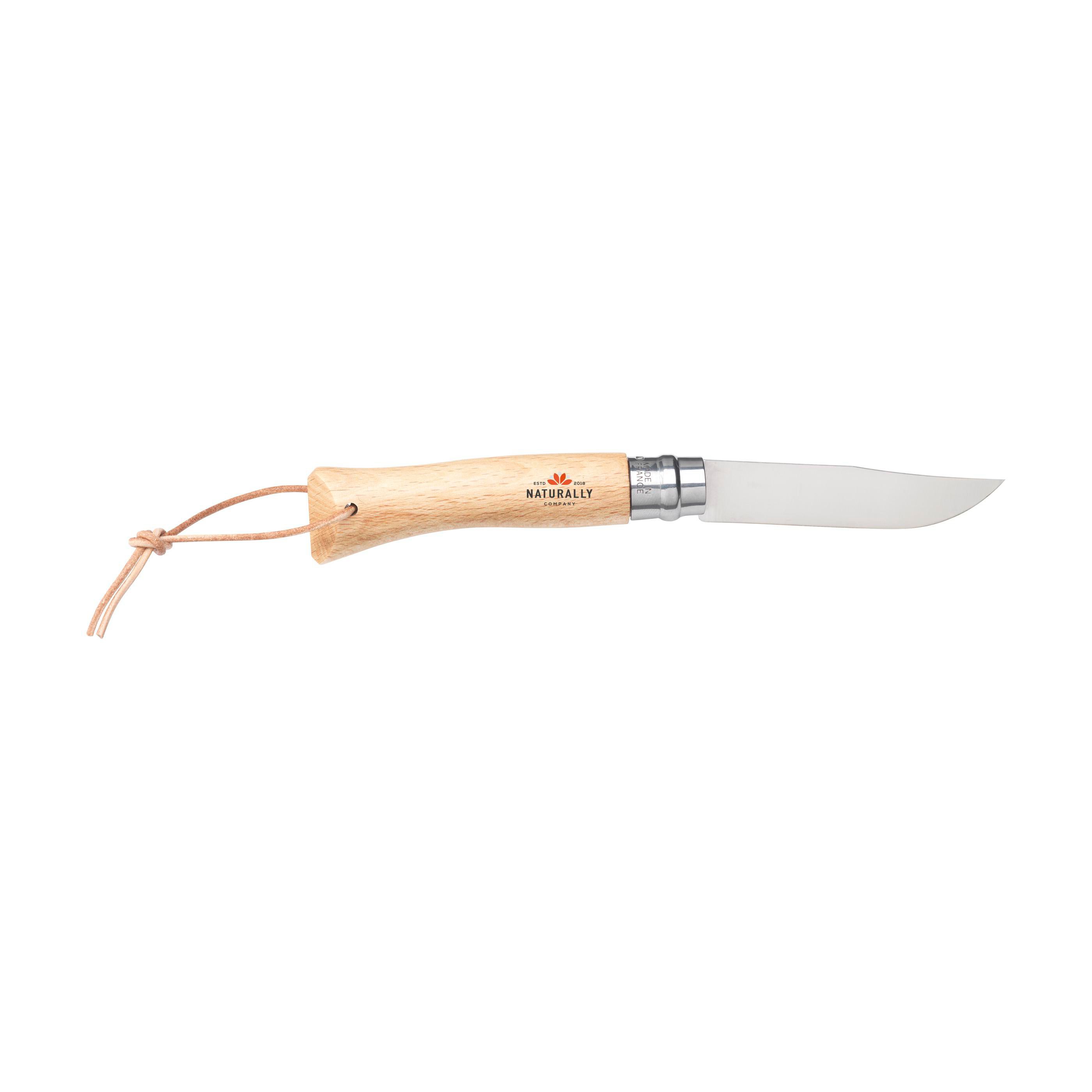 Vue 3 de Opinel Inox No 07 couteau de poche en étui à couteau