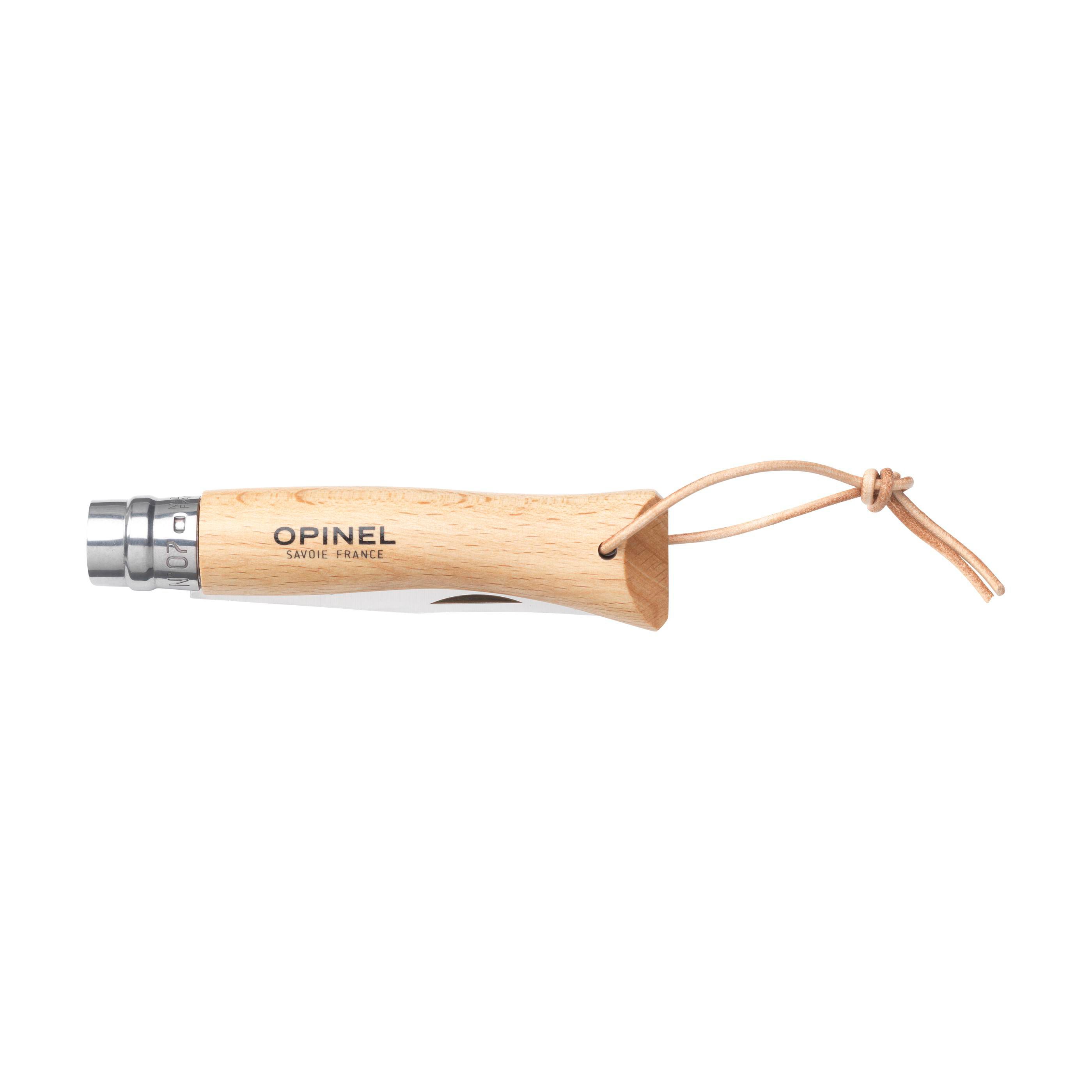 Vue 4 de Opinel Inox No 07 couteau de poche en étui à couteau