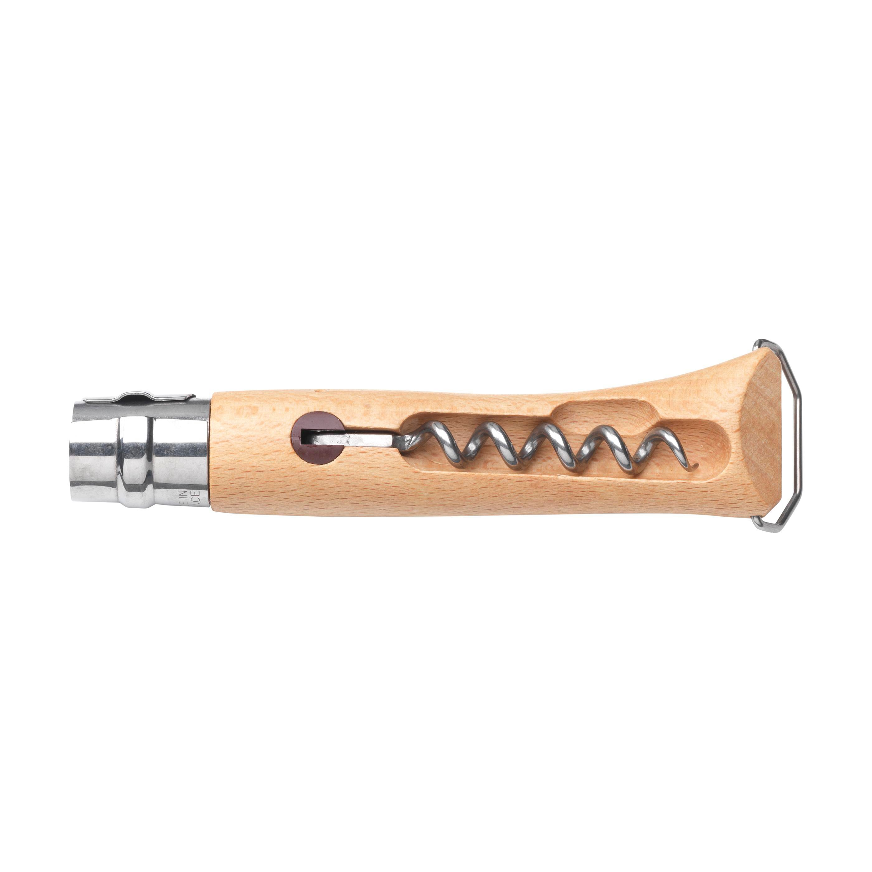 Vue 6 de Opinel No 10 Tire-Bouchon Décapsuleur en fourreau