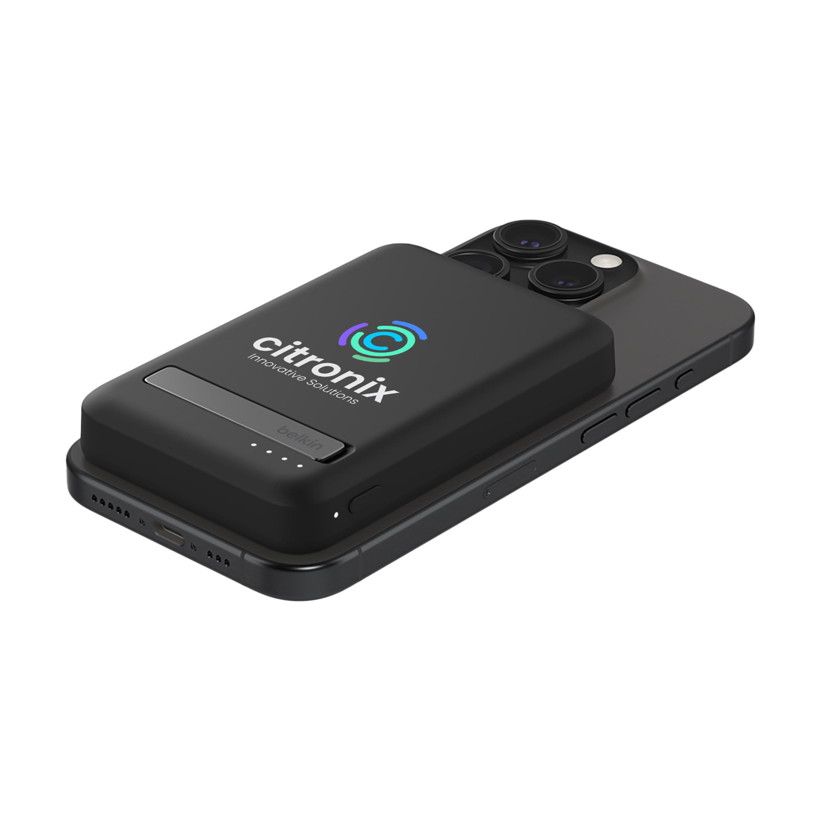 Vue 2 de Belkin 5k Qi2 MagSafe PowerBank with Kickstand