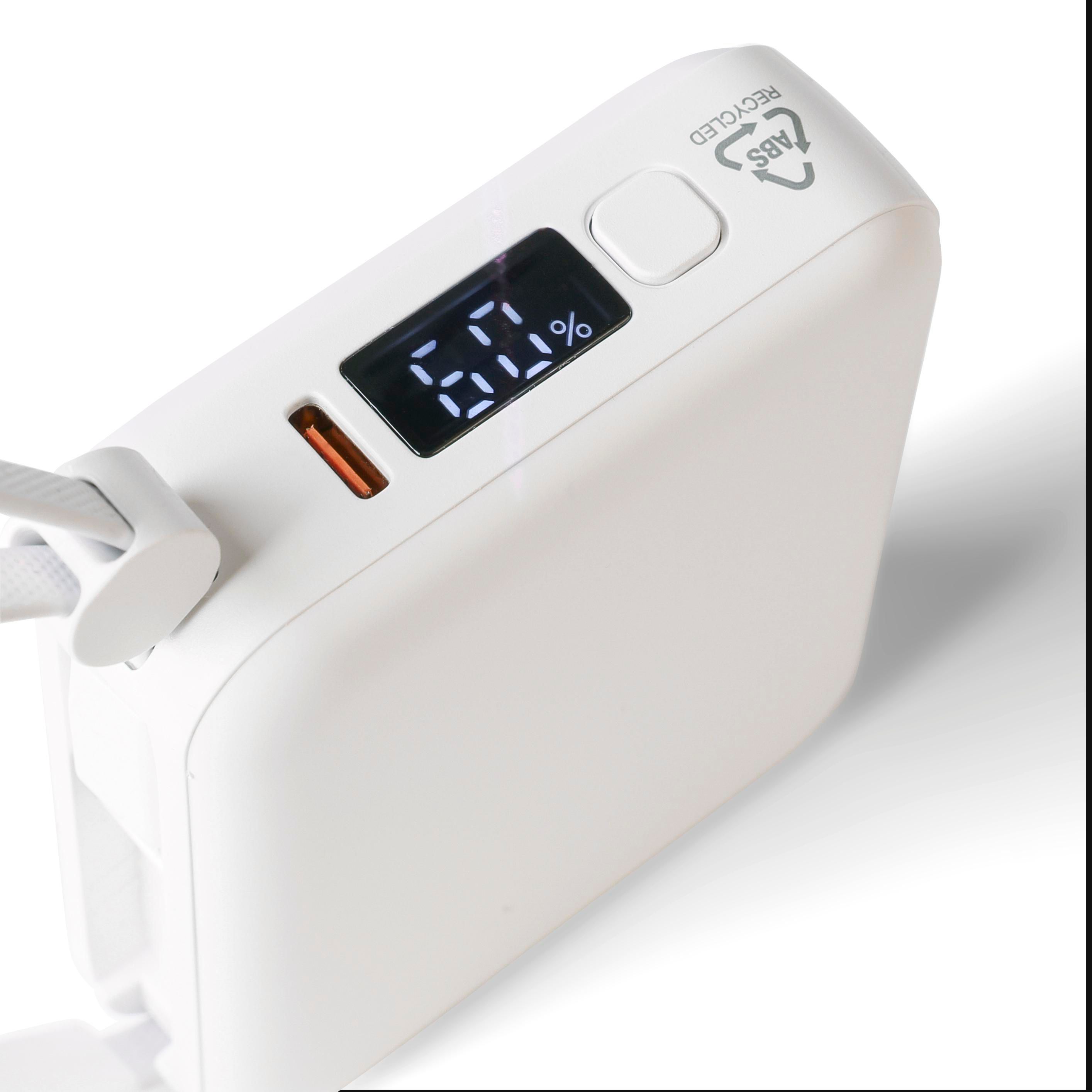 Vue 6 de Batterie externe Jona | Recyclée | 10&nbsp;000 mAh
