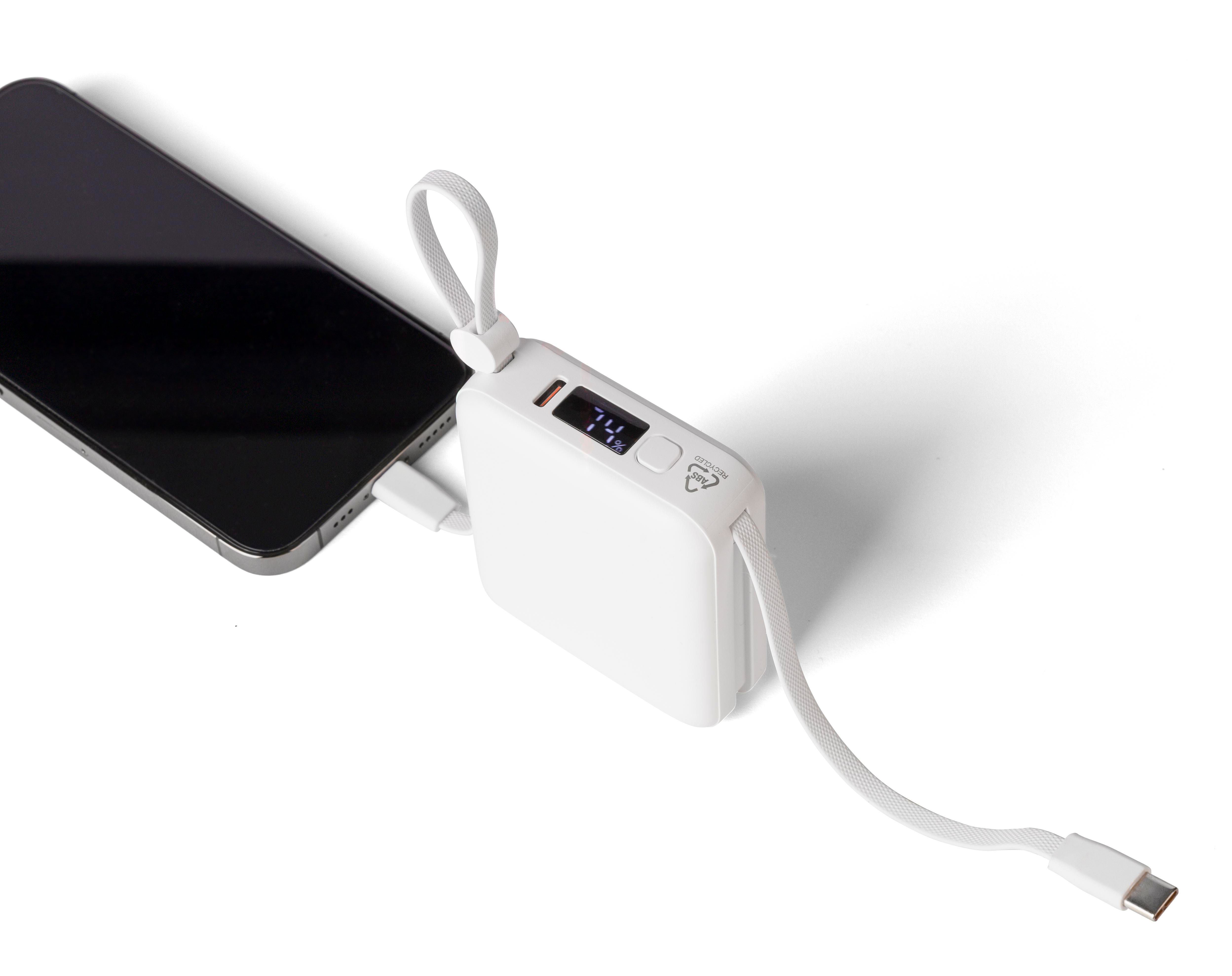 Vue 4 de Batterie externe Jona | Recyclée | 10&nbsp;000 mAh