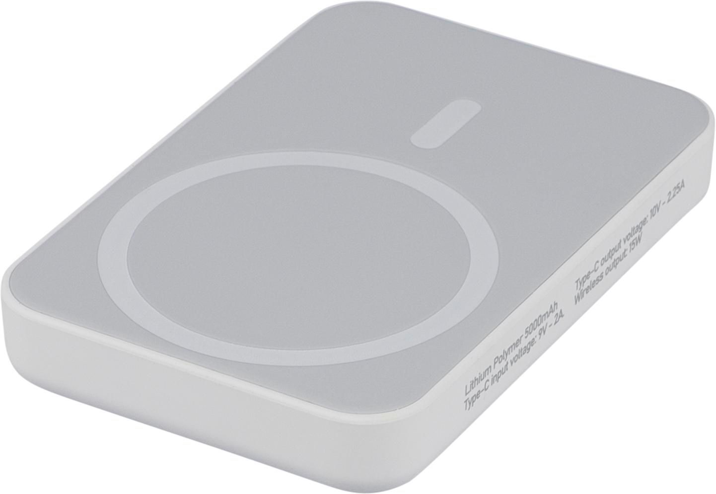 Vue 10 de Batterie externe avec chargeur sans fil Miren | Recyclée | 5&nbsp;000 mAh | Compatible MagSafe