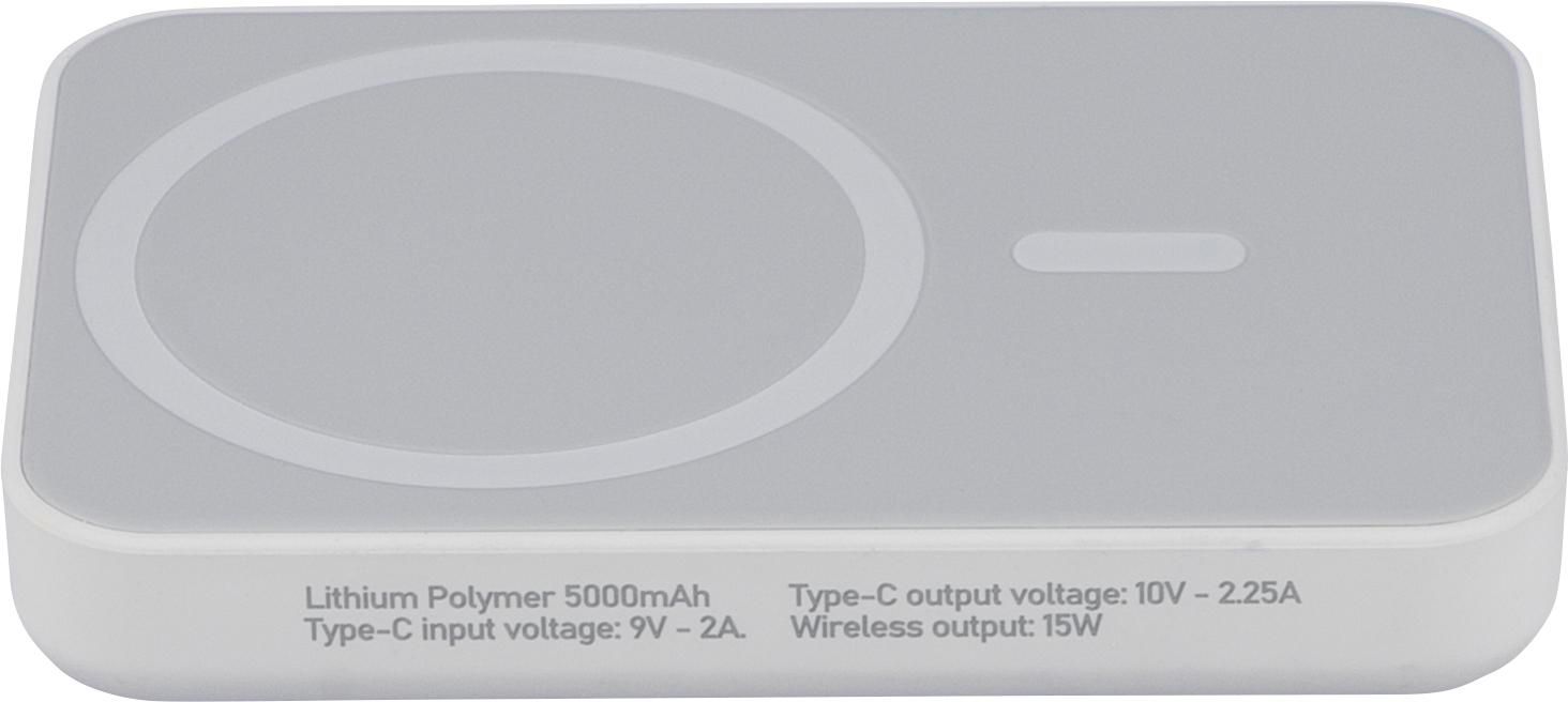 Vue 11 de Batterie externe avec chargeur sans fil Miren | Recyclée | 5&nbsp;000 mAh | Compatible MagSafe