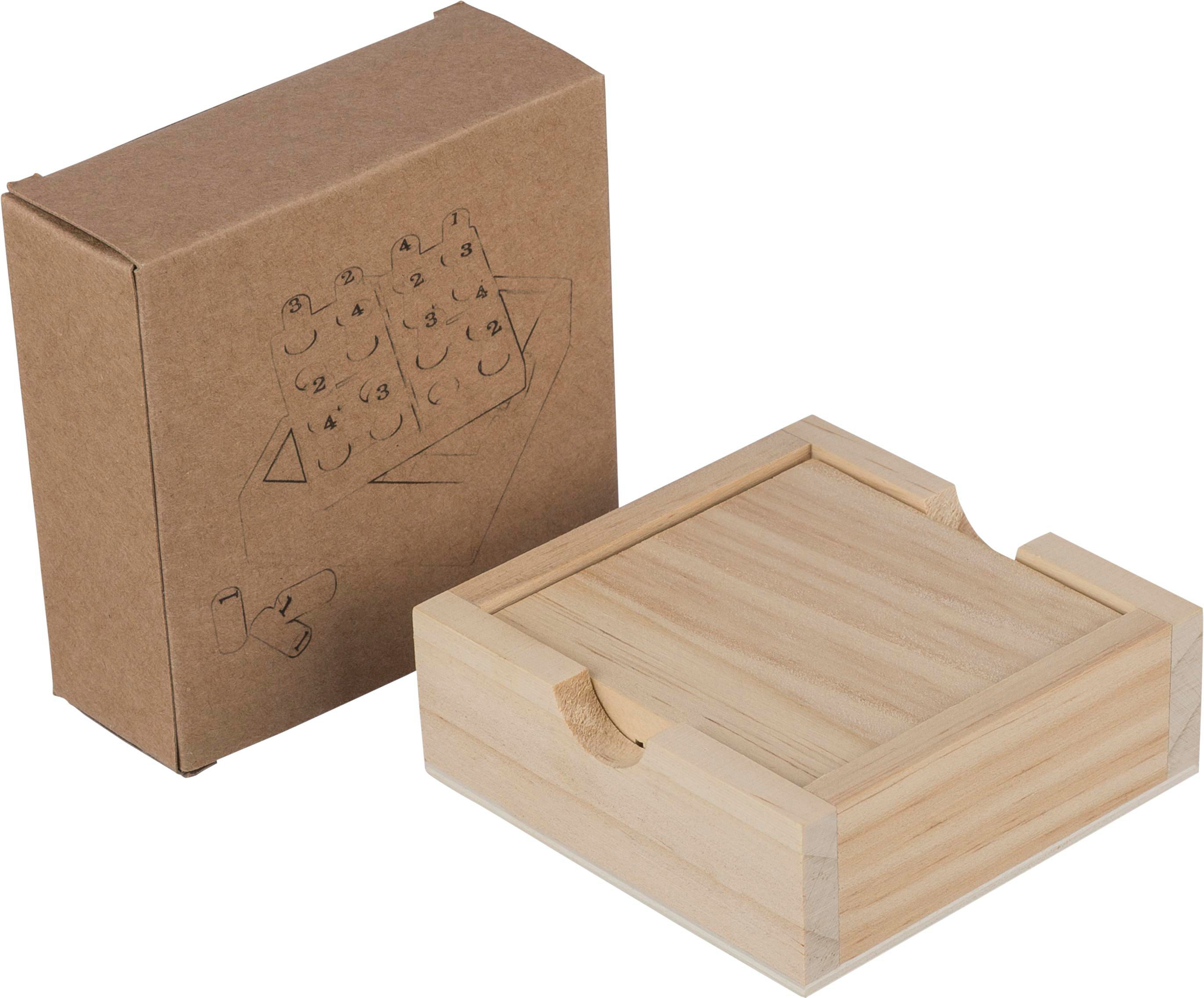 Vue 8 de Set de mini-sudoku Kenza | Bois de pin