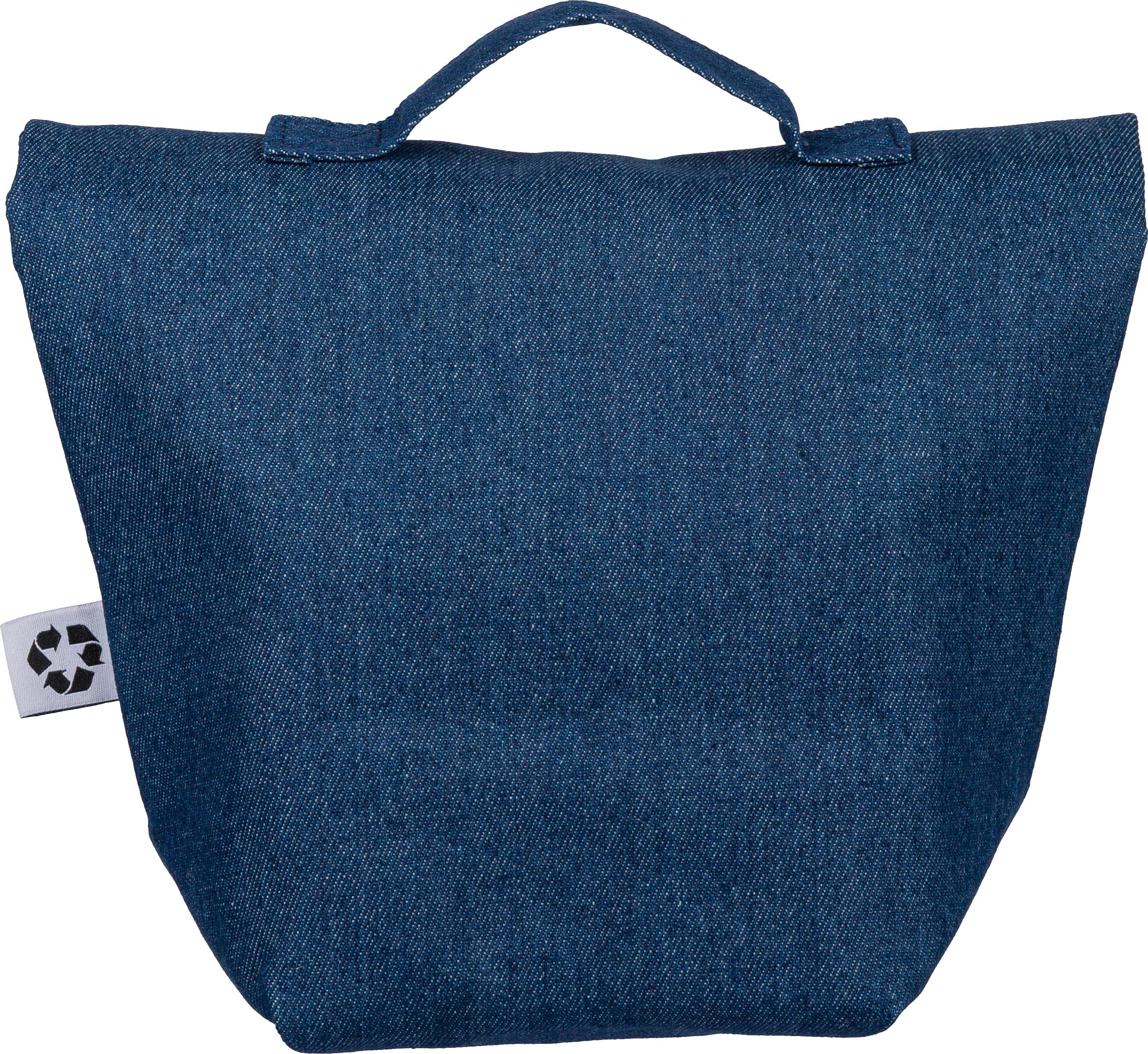 Vue 7 de Sac isotherme Mira | Denim recyclé | Rabat roulé | 8 l