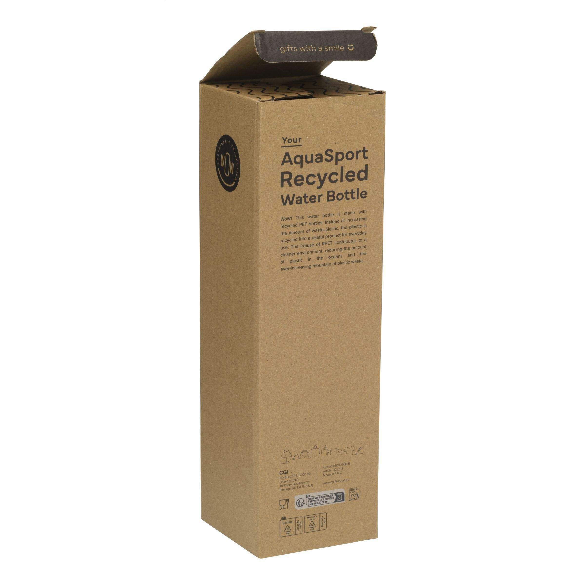Vue 6 de AquaSport RCS Recycled Water Bottle 1 L