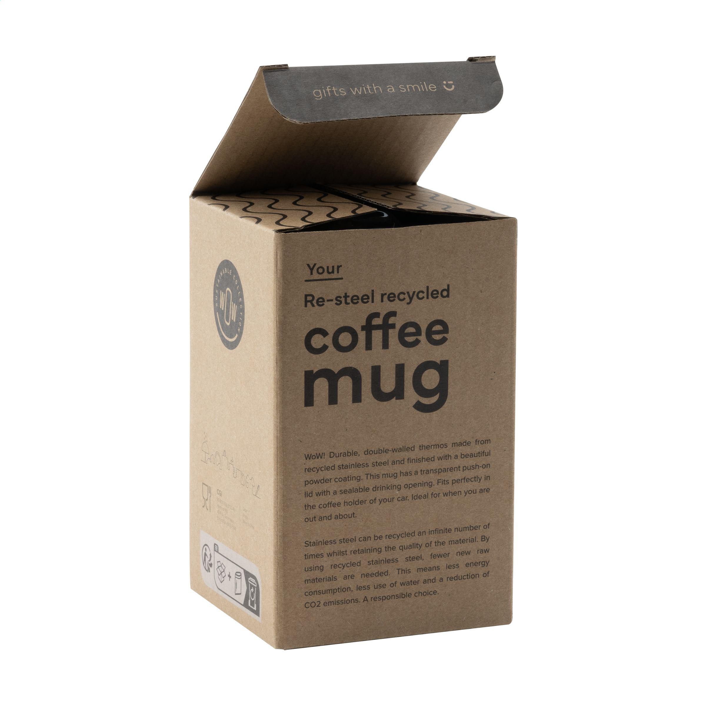 Vue 5 de Re-Steel RCS Recycled Coffee Mug 380 ml gobelet thermos