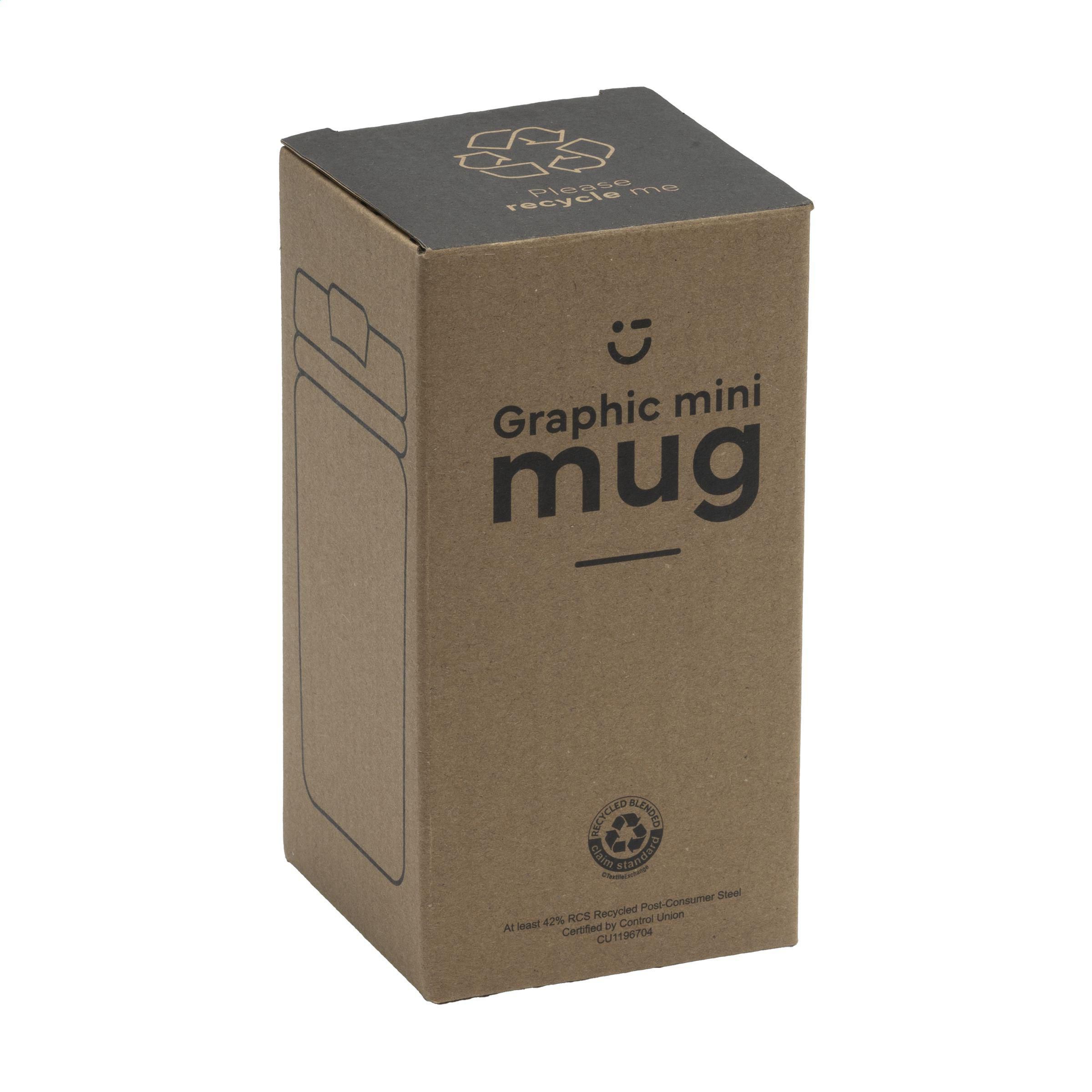 Vue 4 de Graphic Mini Mug RCS Recycled Steel 250 ml gobelet iso