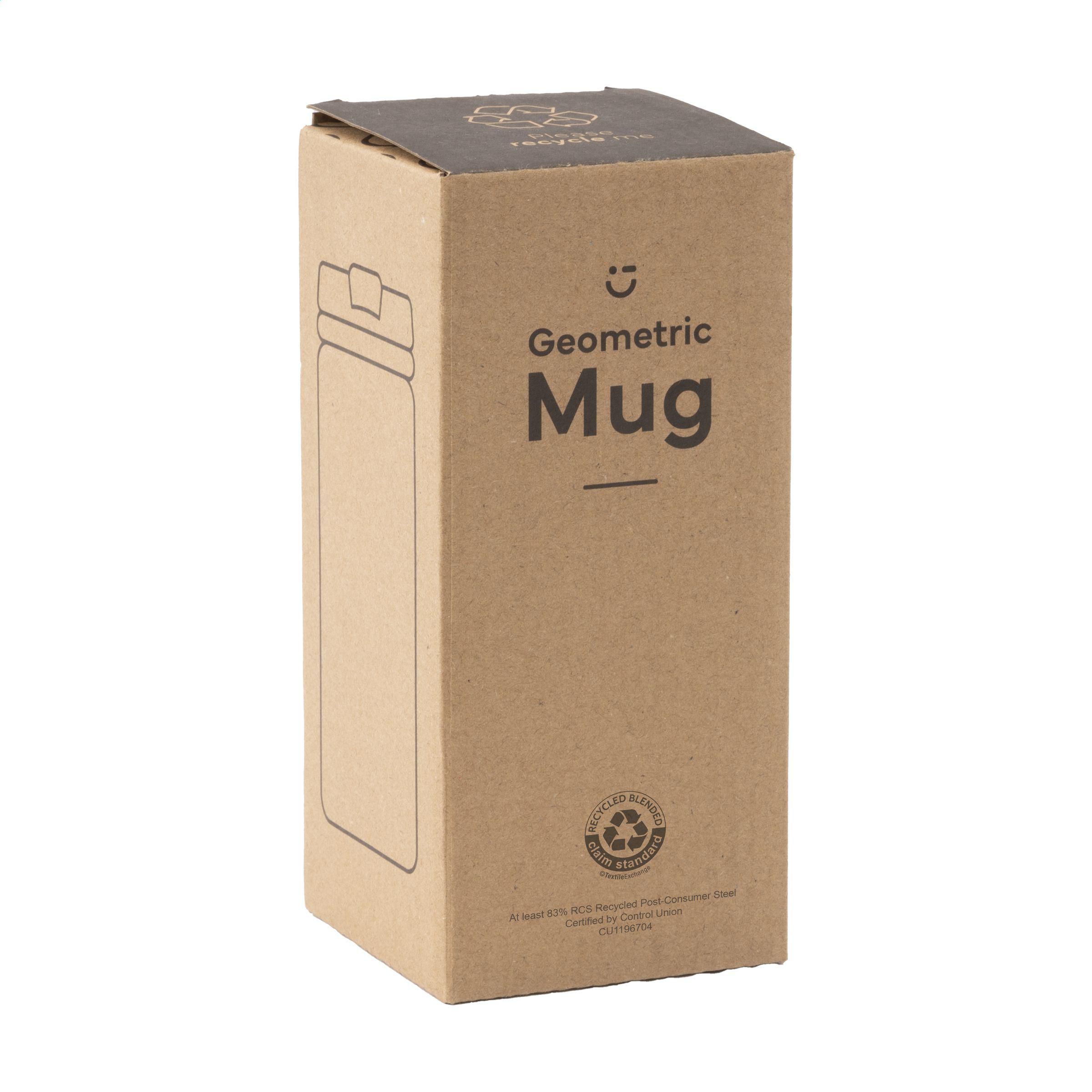 Vue 6 de Geometric Mug RCS Recycled Steel 280 ml gobelet iso