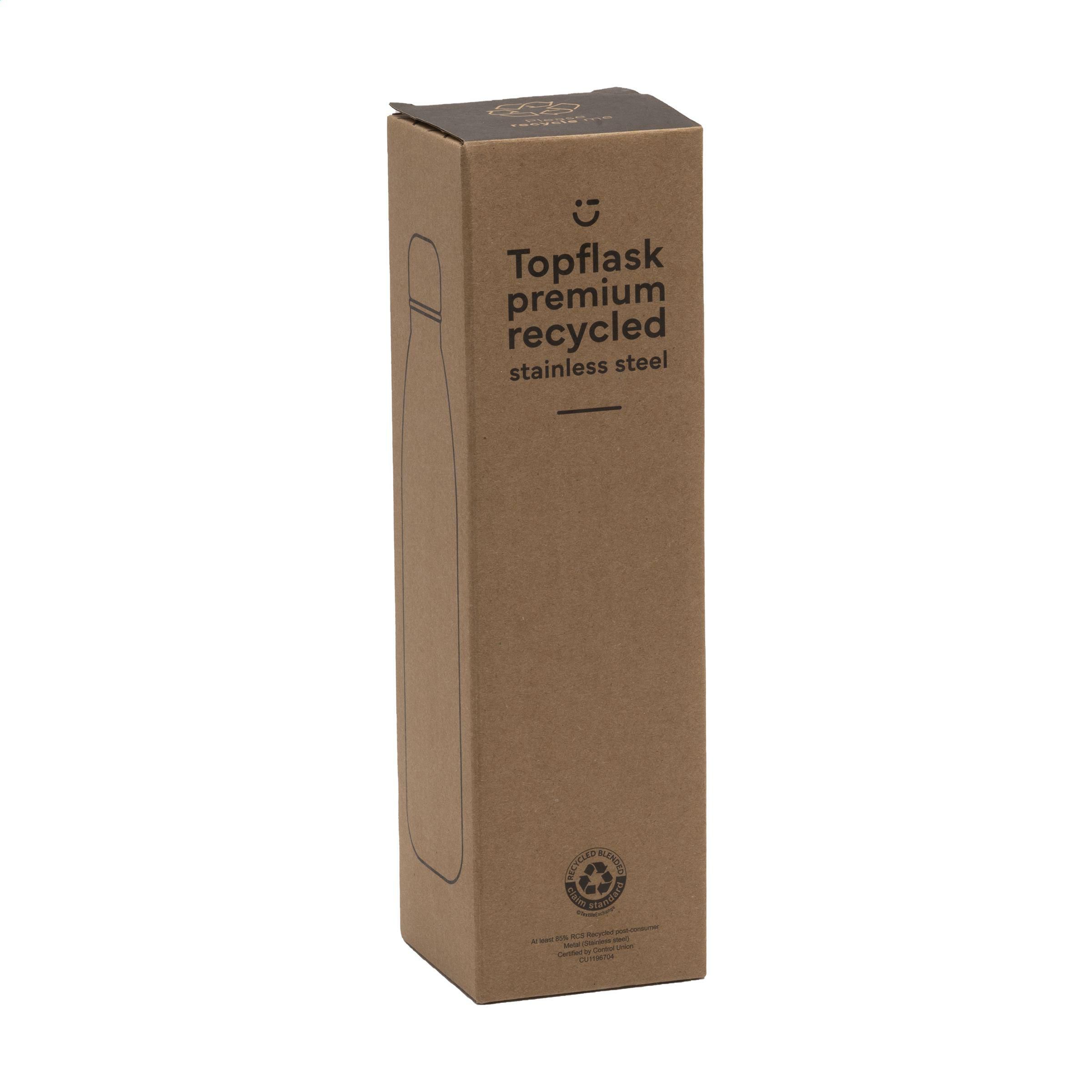 Vue 3 de Topflask Premium RCS Recycled Steel 500 ml bouteille