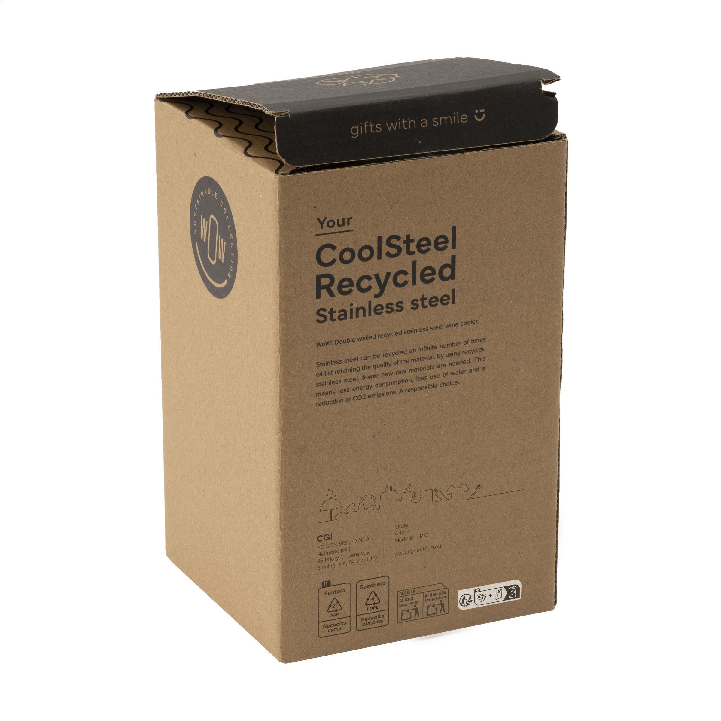 Vue 4 de CoolSteel RCS Recycled Steel refroidisseur de vin
