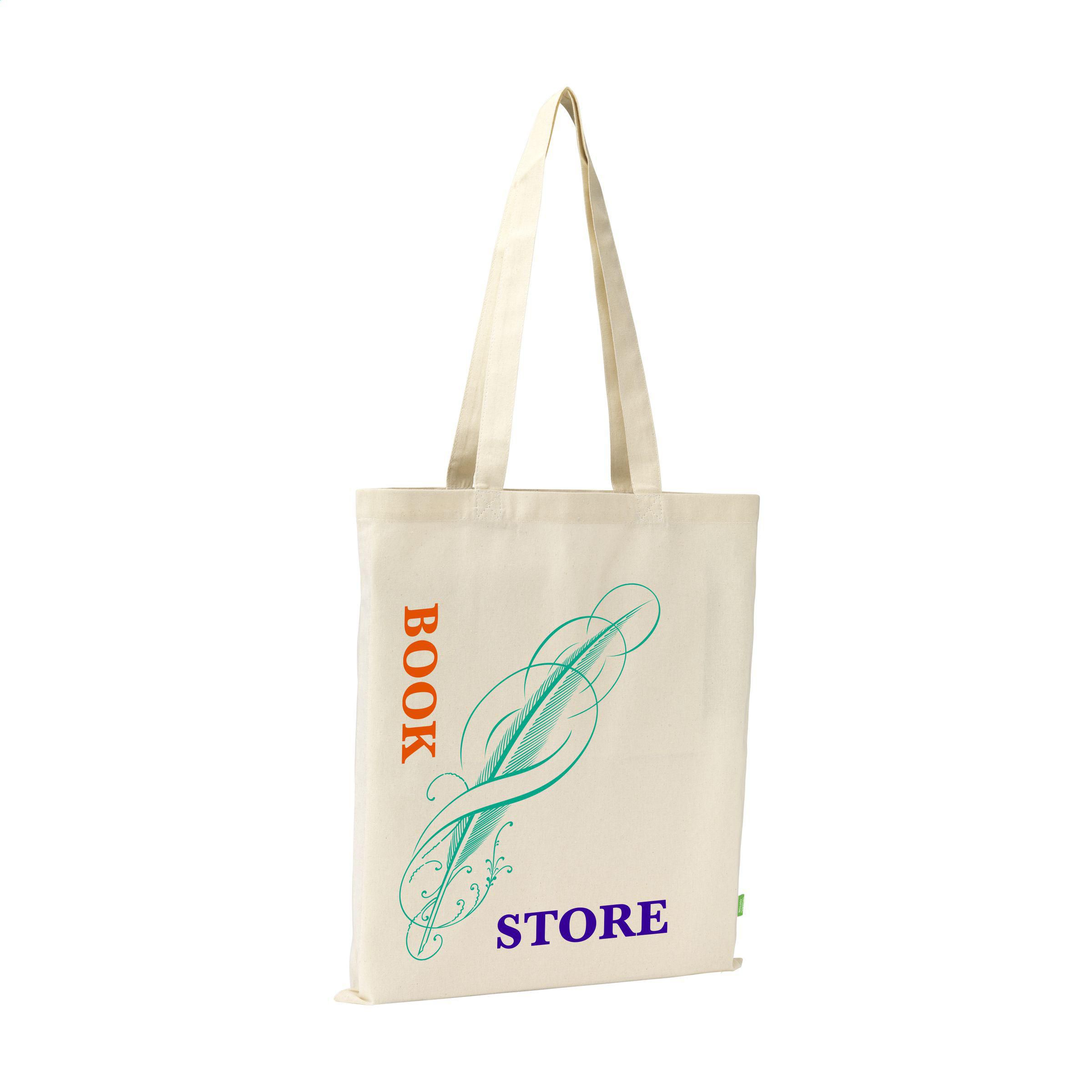 Vue 2 de Organic Cotton Shopper Natural (140 g/m²) sac