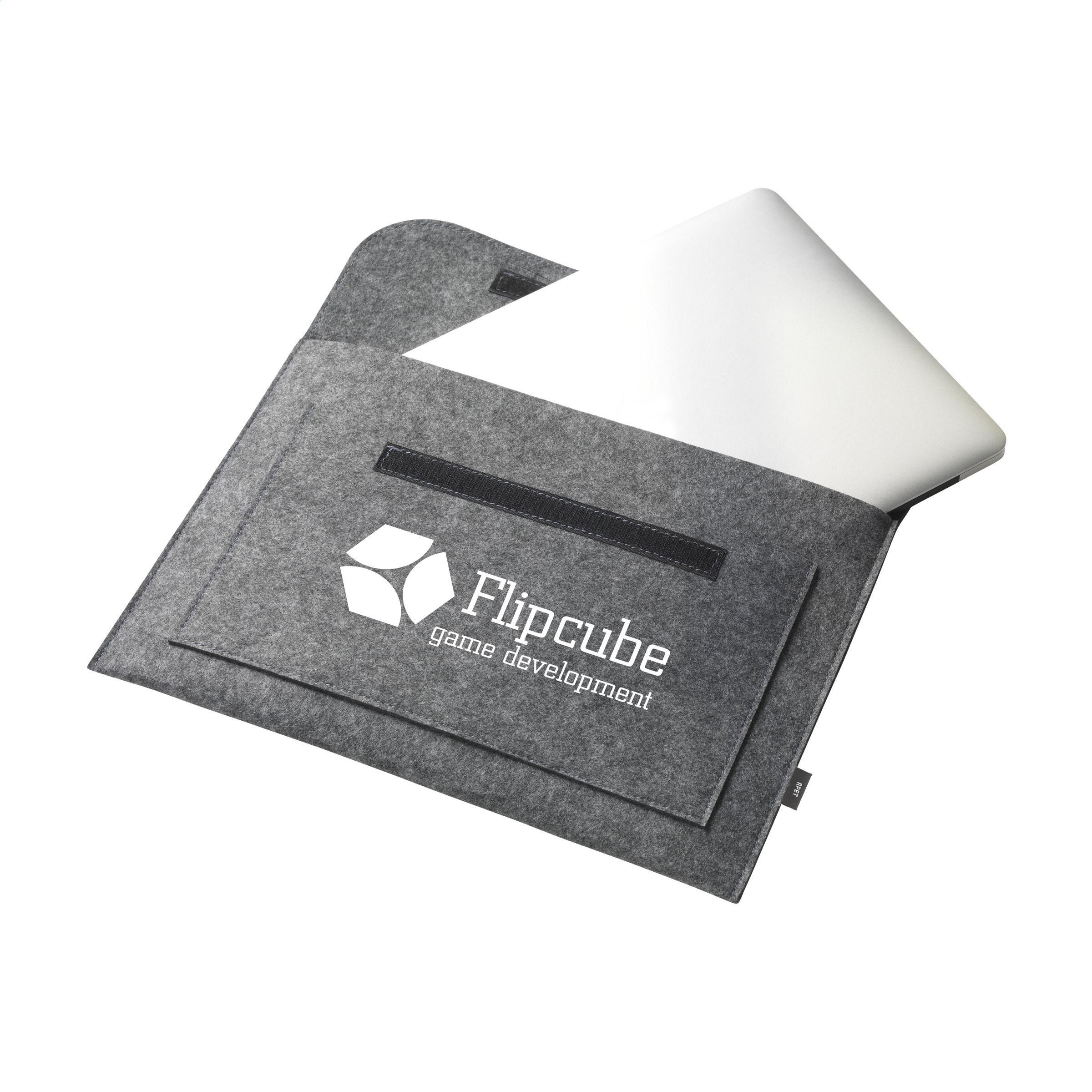 Vue 3 de Papillon GRS RPET étui pour ordinateur portable