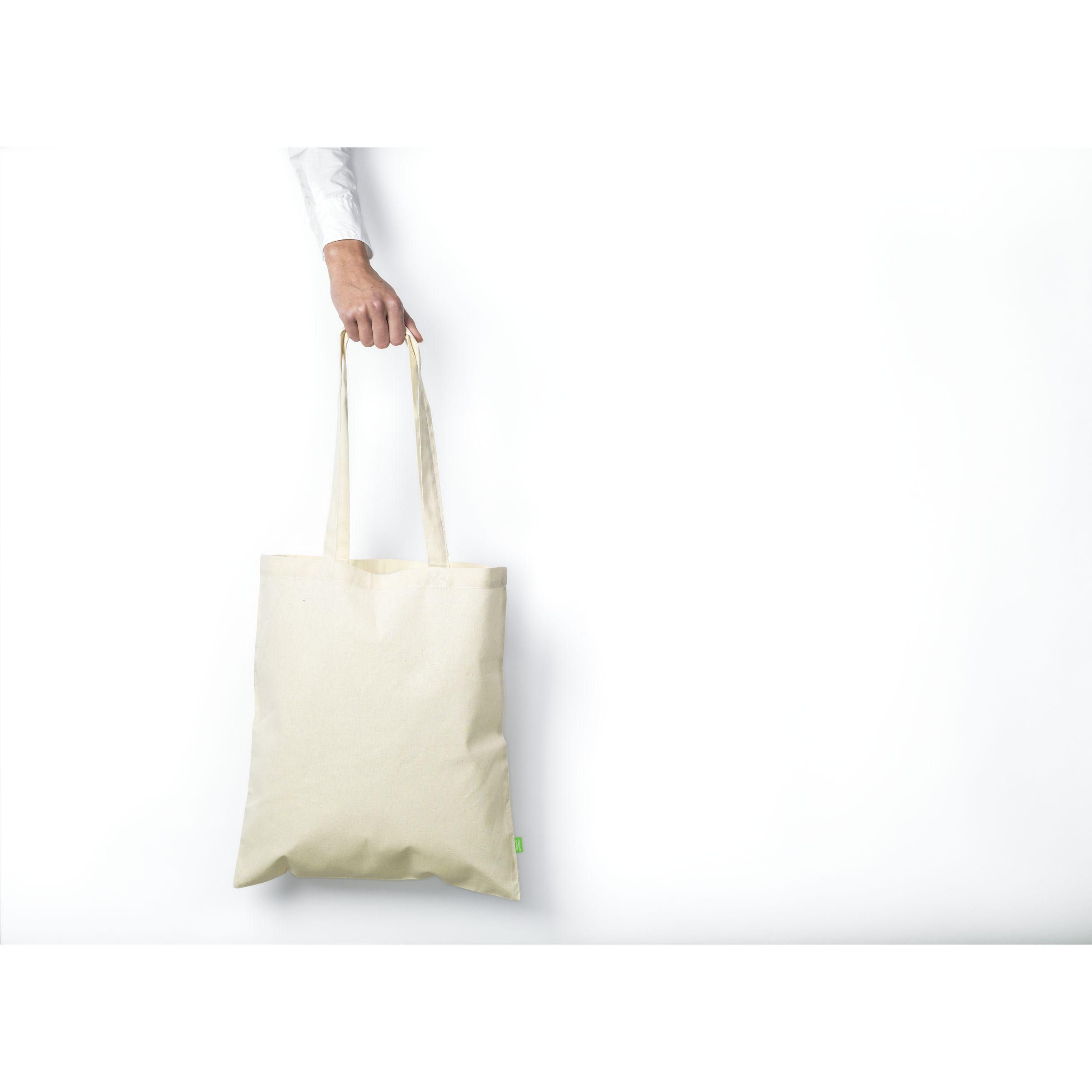 Vue 5 de Organic Cotton Shopper Natural (140 g/m²) sac