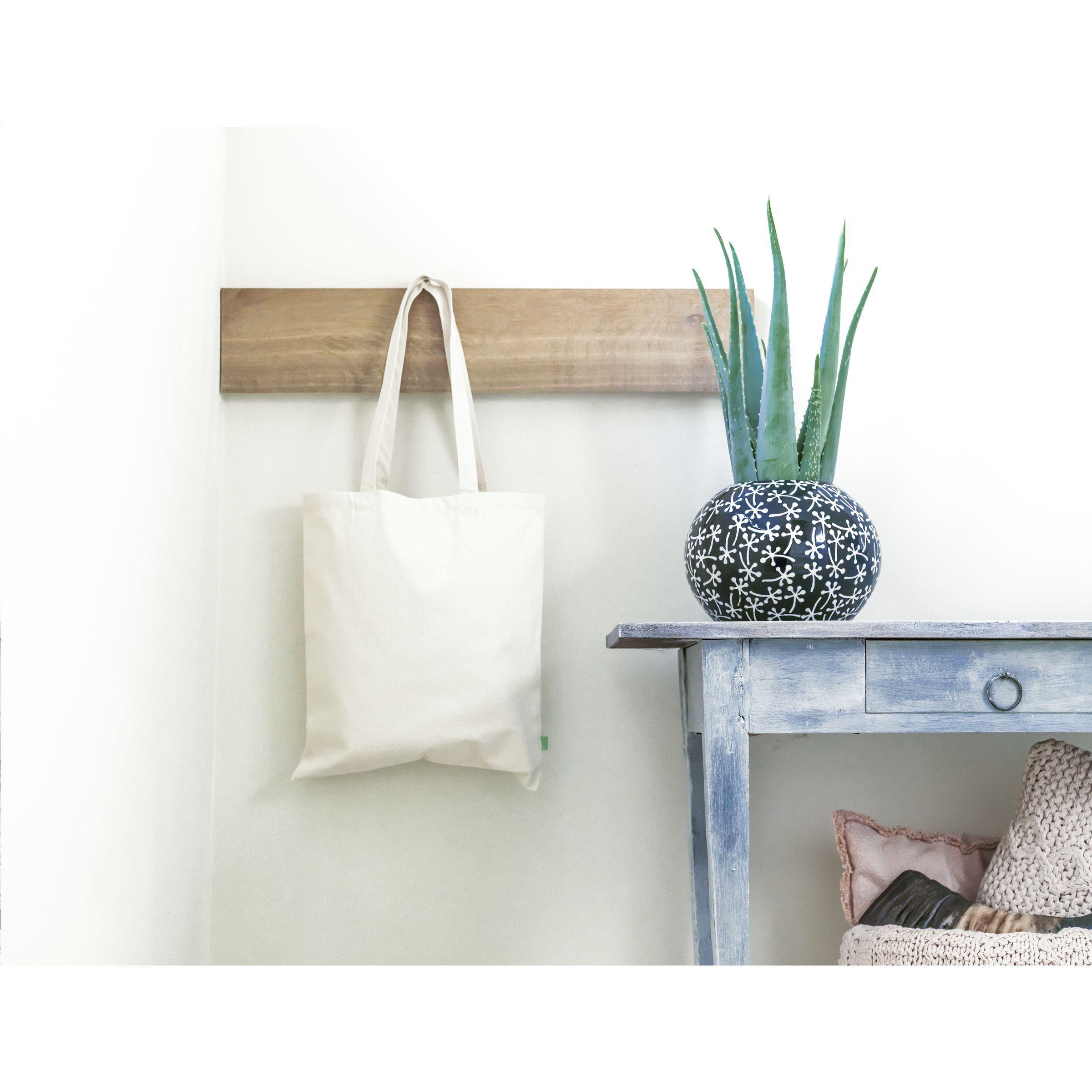 Vue 3 de Organic Cotton Shopper Natural (140 g/m²) sac