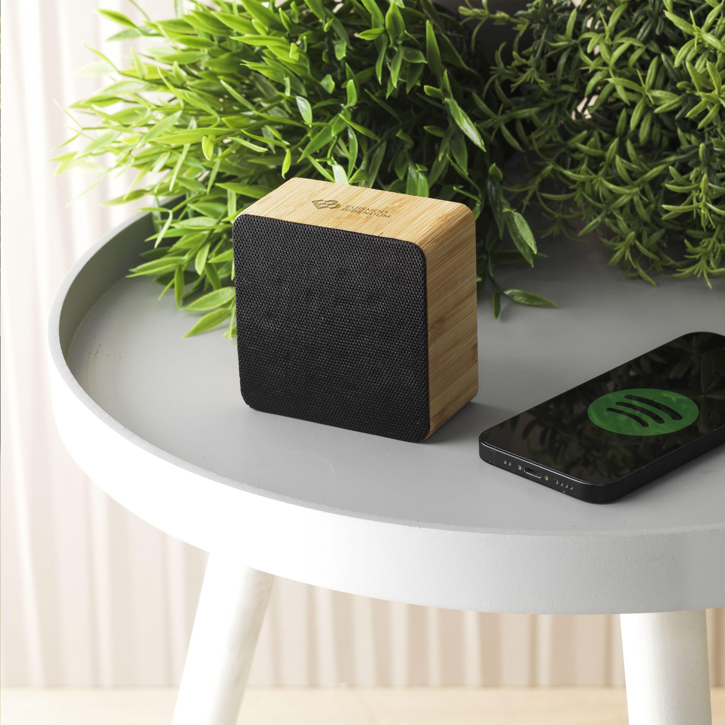 Vue 7 de Sonido 5W Bamboo Wireless Speaker