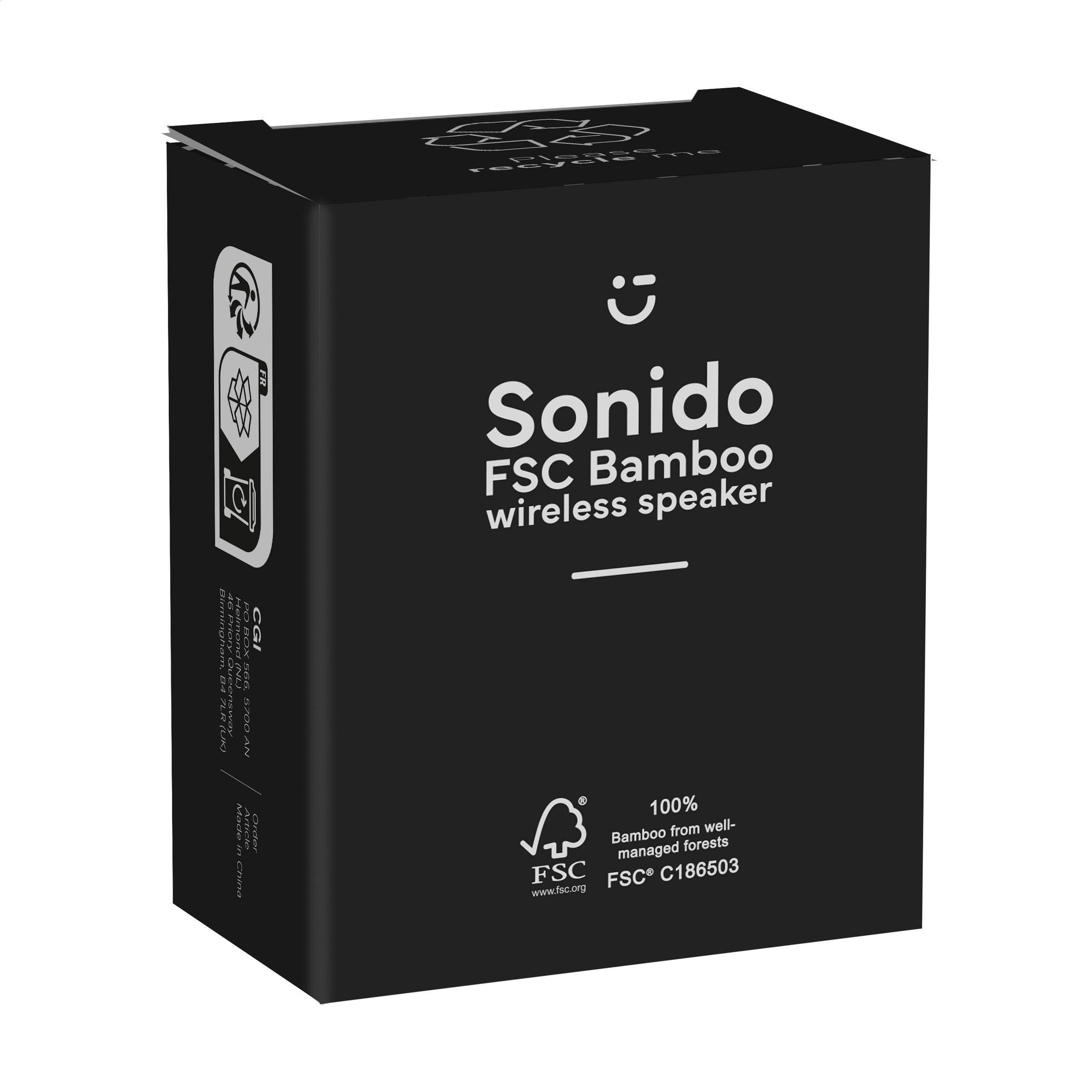 Vue 5 de Sonido 5W Bamboo Wireless Speaker