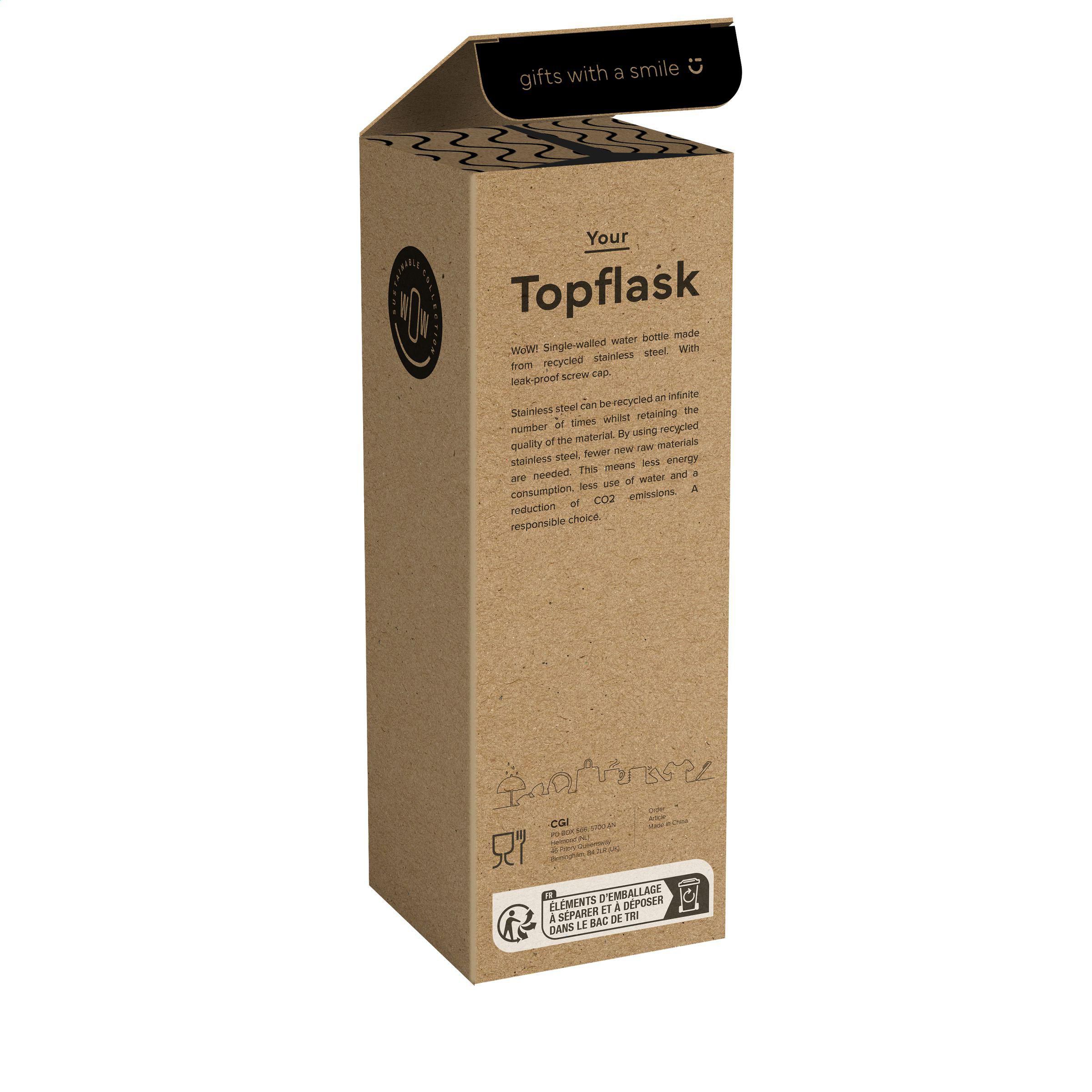 Vue 4 de Topflask RCS Recycled 500 ml single wall bouteille