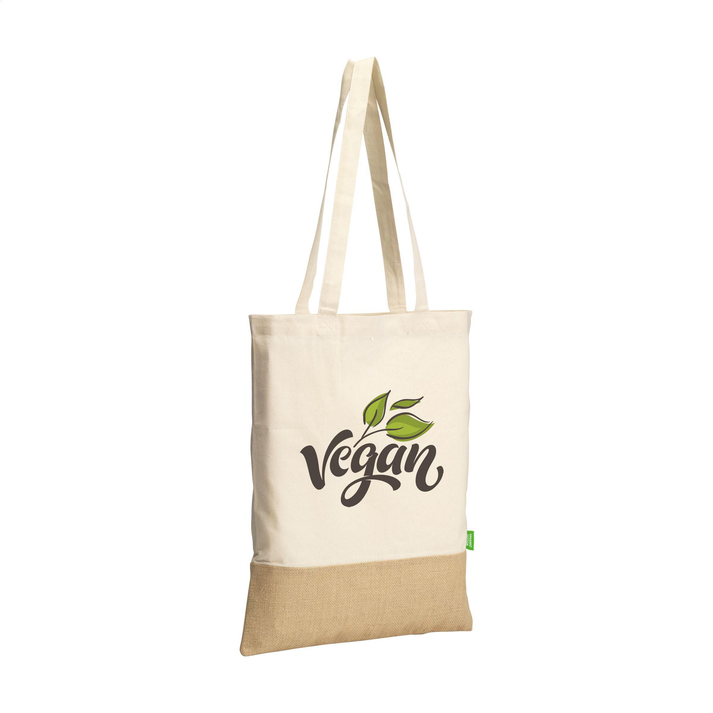 Vue 2 de Combi Organic Shopper Natural Colour (160 g/m²) sac shopping
