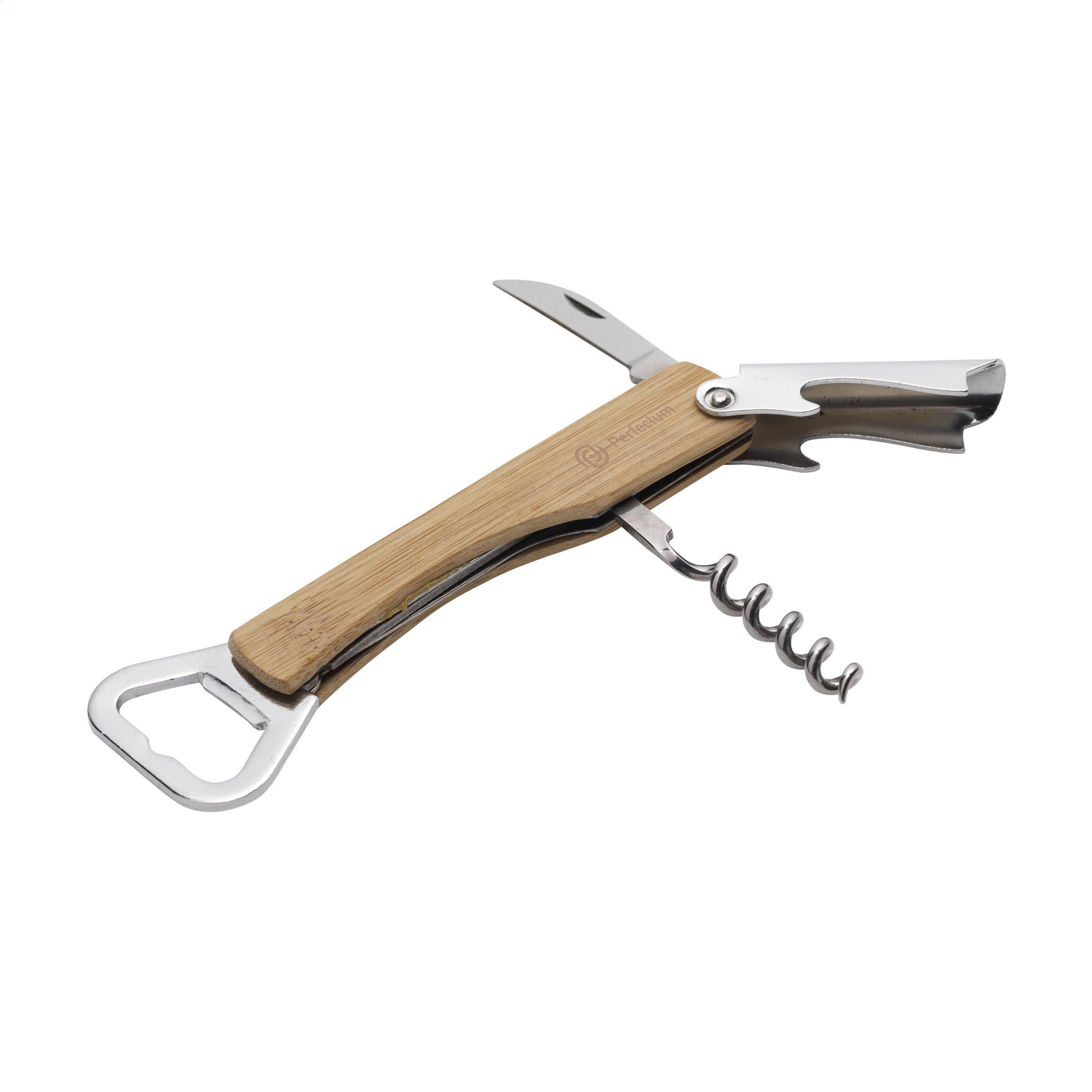 Vue 3 de Butler Bamboo couteau de sommelier