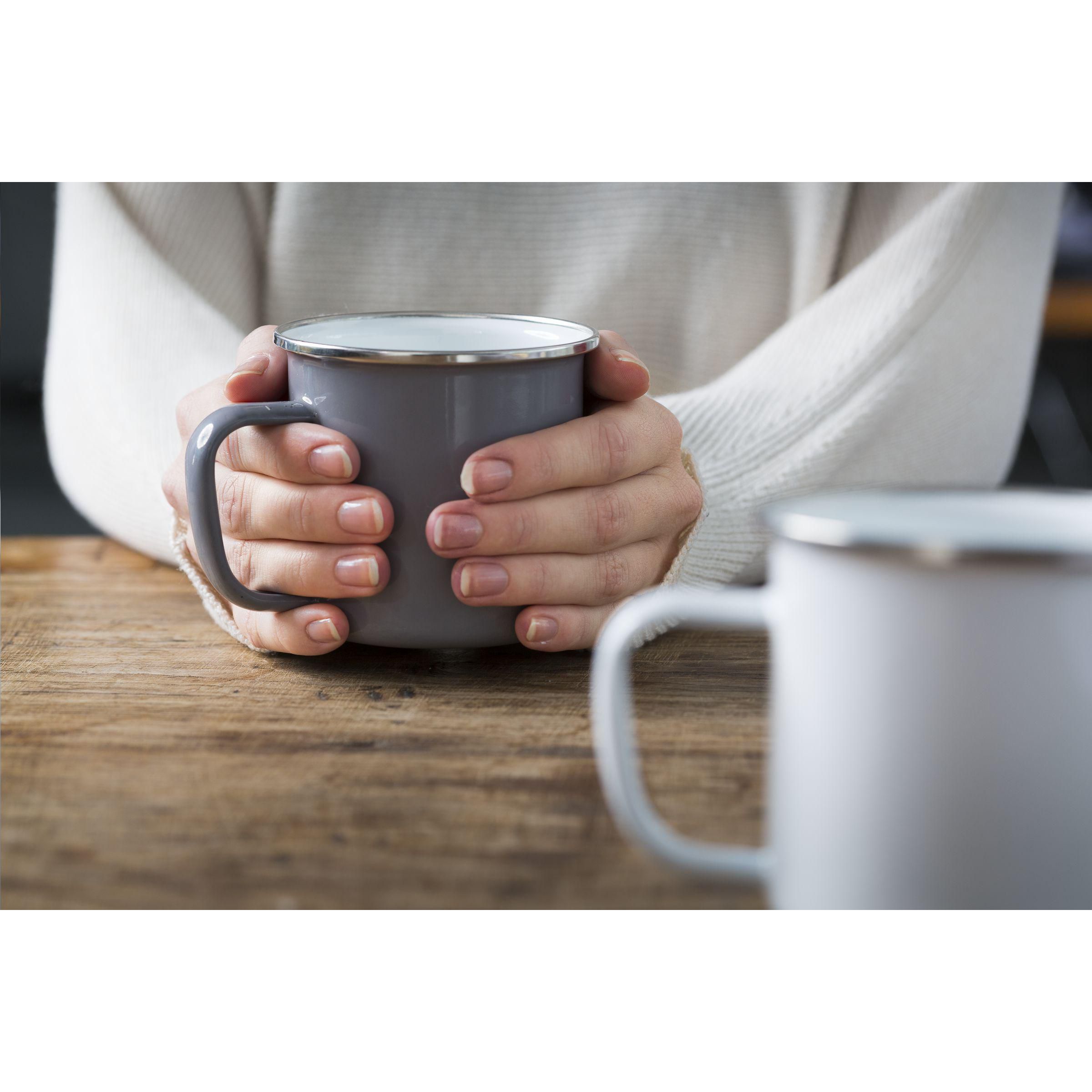 Vue 4 de Retro Silver Mug en Émail 350 ml
