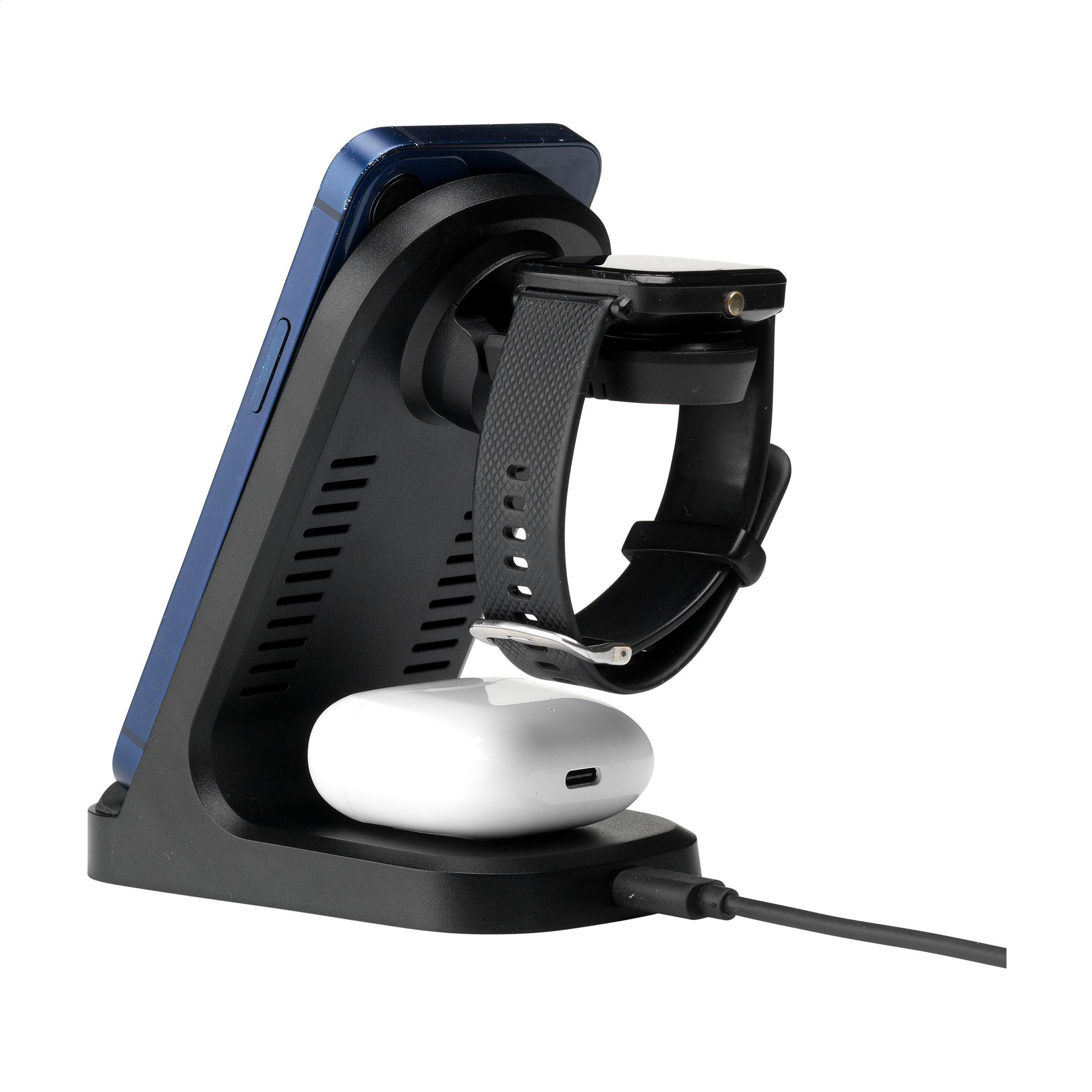 Vue 3 de Triple-Up RCS Recycled ABS Wireless Charger Stand
