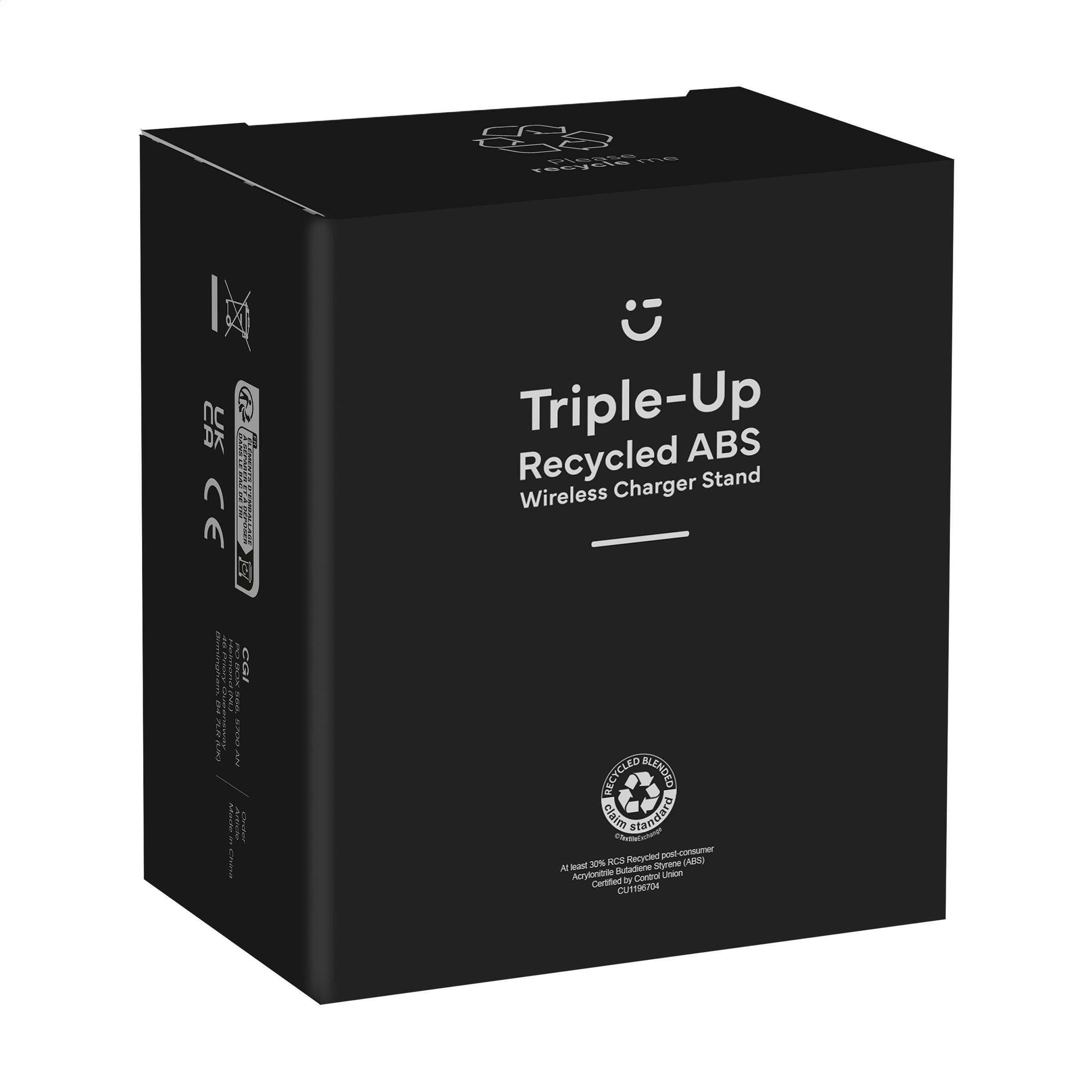 Vue 7 de Triple-Up RCS Recycled ABS Wireless Charger Stand
