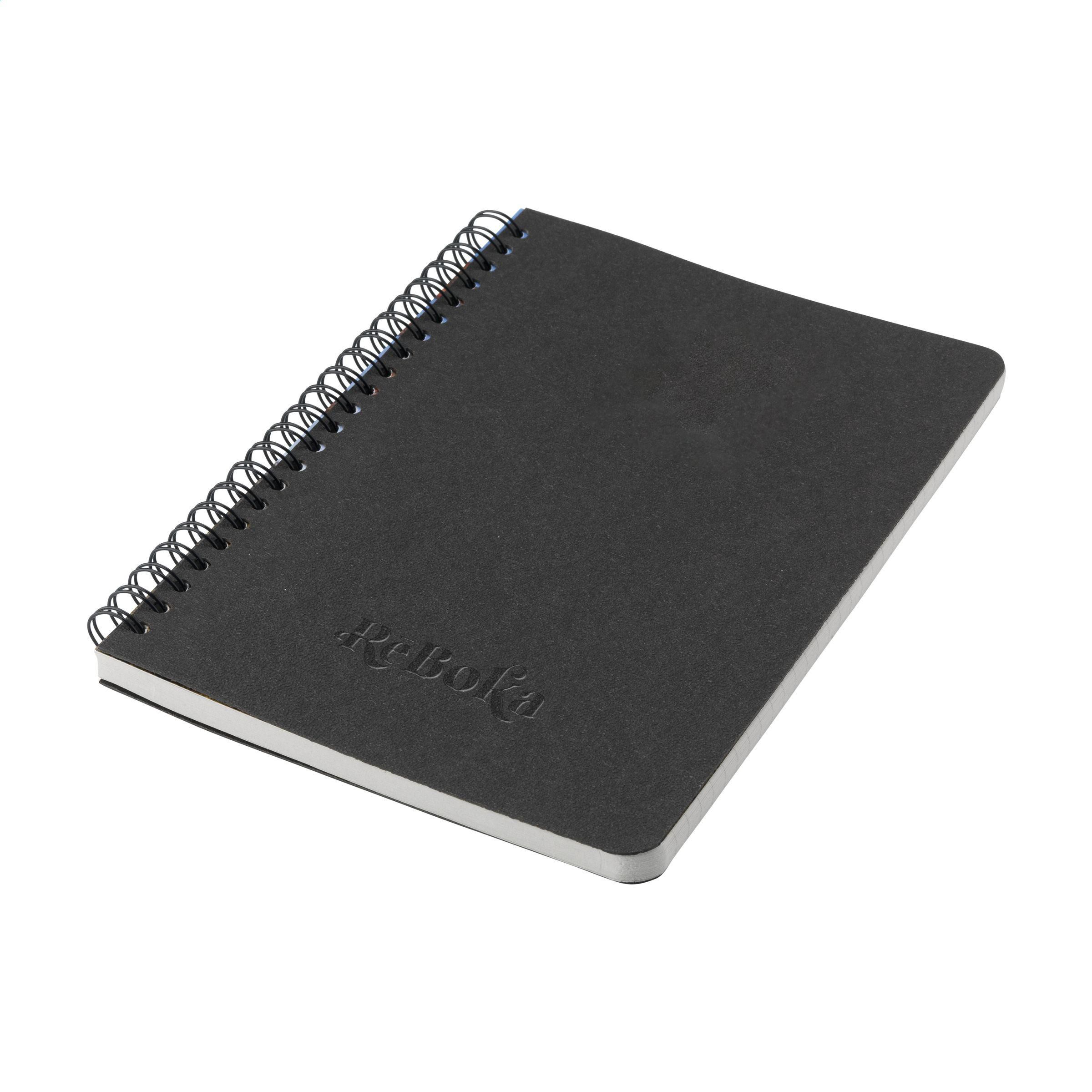 Vue 3 de Coffee Notebook Wire-O A5 carnet de notes