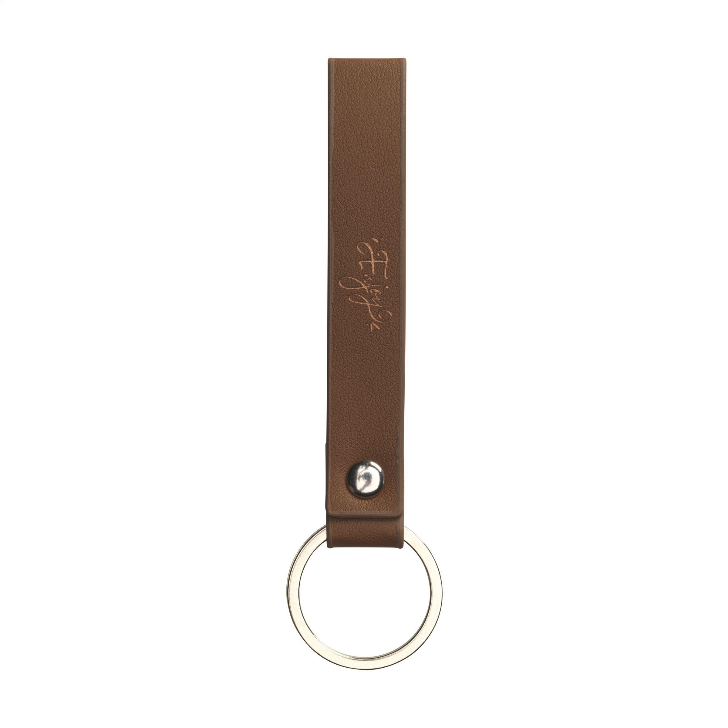 Vue 5 de Vegan Pineapple Leather Keyring porte-clés