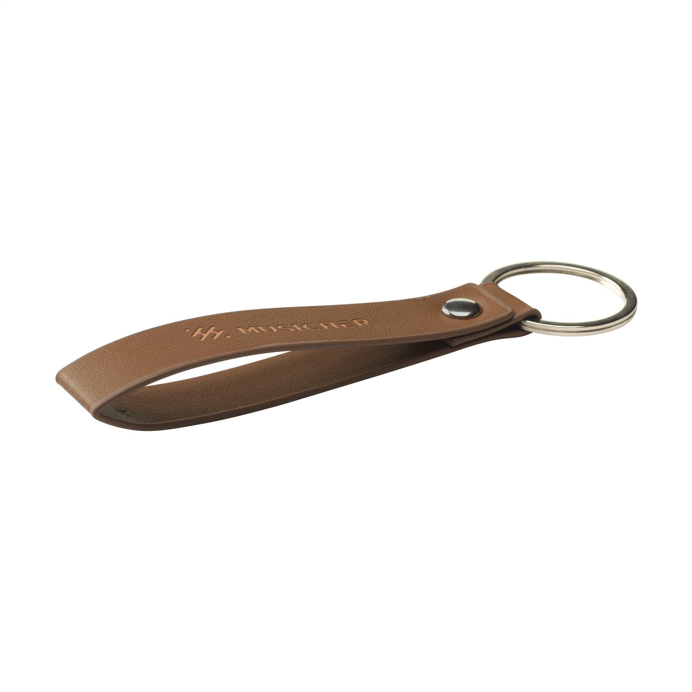 Vue 2 de Vegan Pineapple Leather Keyring porte-clés