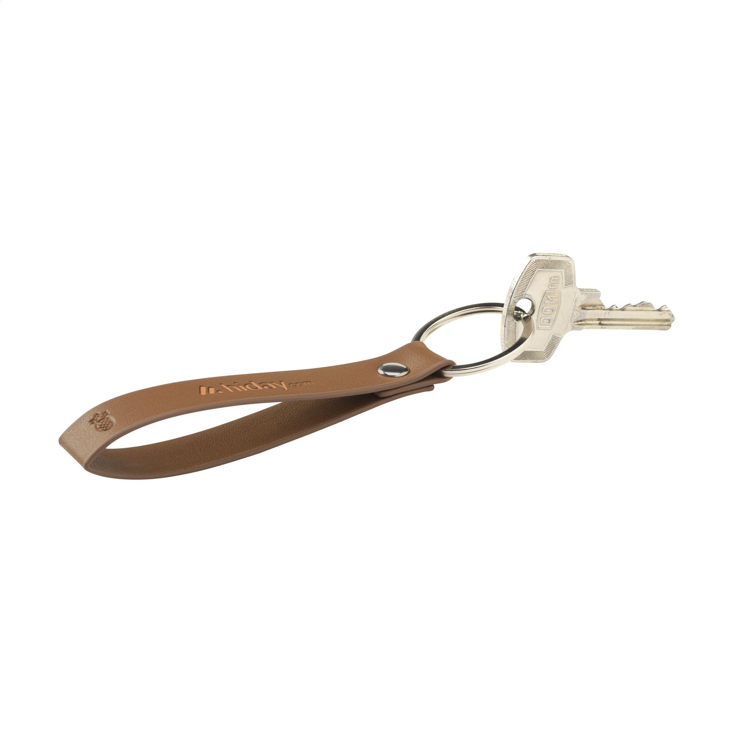 Vue 3 de Vegan Pineapple Leather Keyring porte-clés