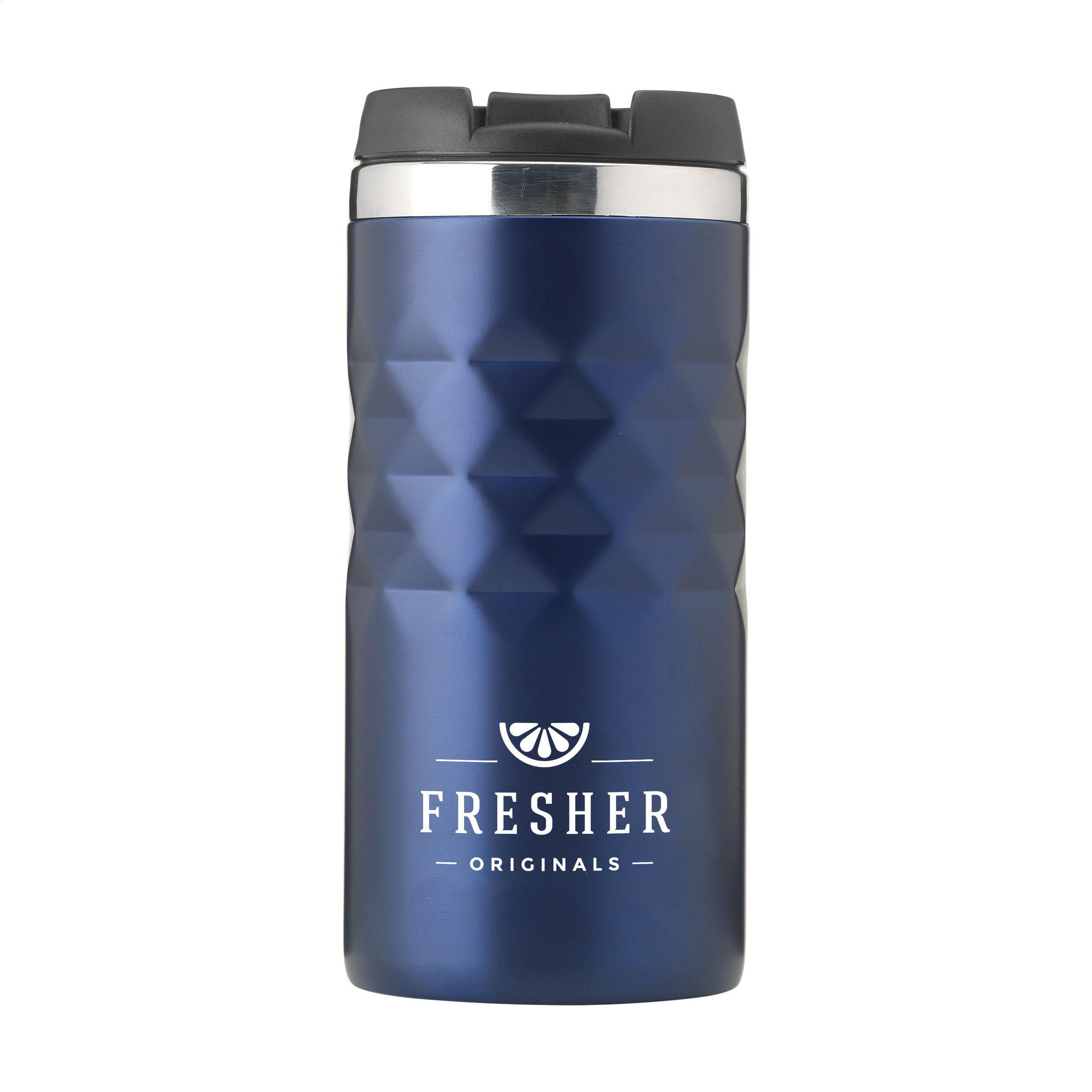 Vue 8 de Geometric Mug RCS Recycled Steel 280 ml gobelet iso