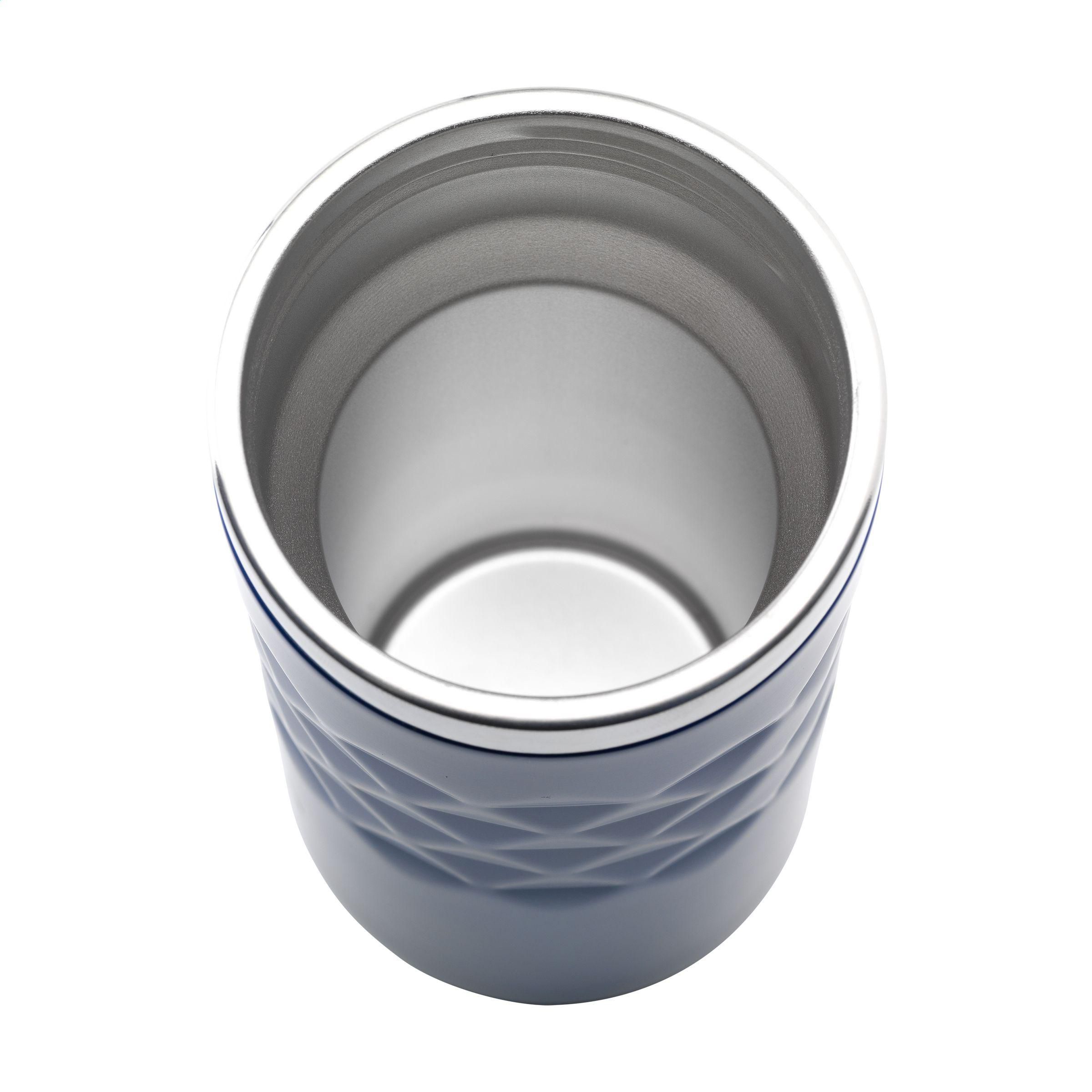 Vue 12 de Geometric Mug RCS Recycled Steel 280 ml gobelet iso