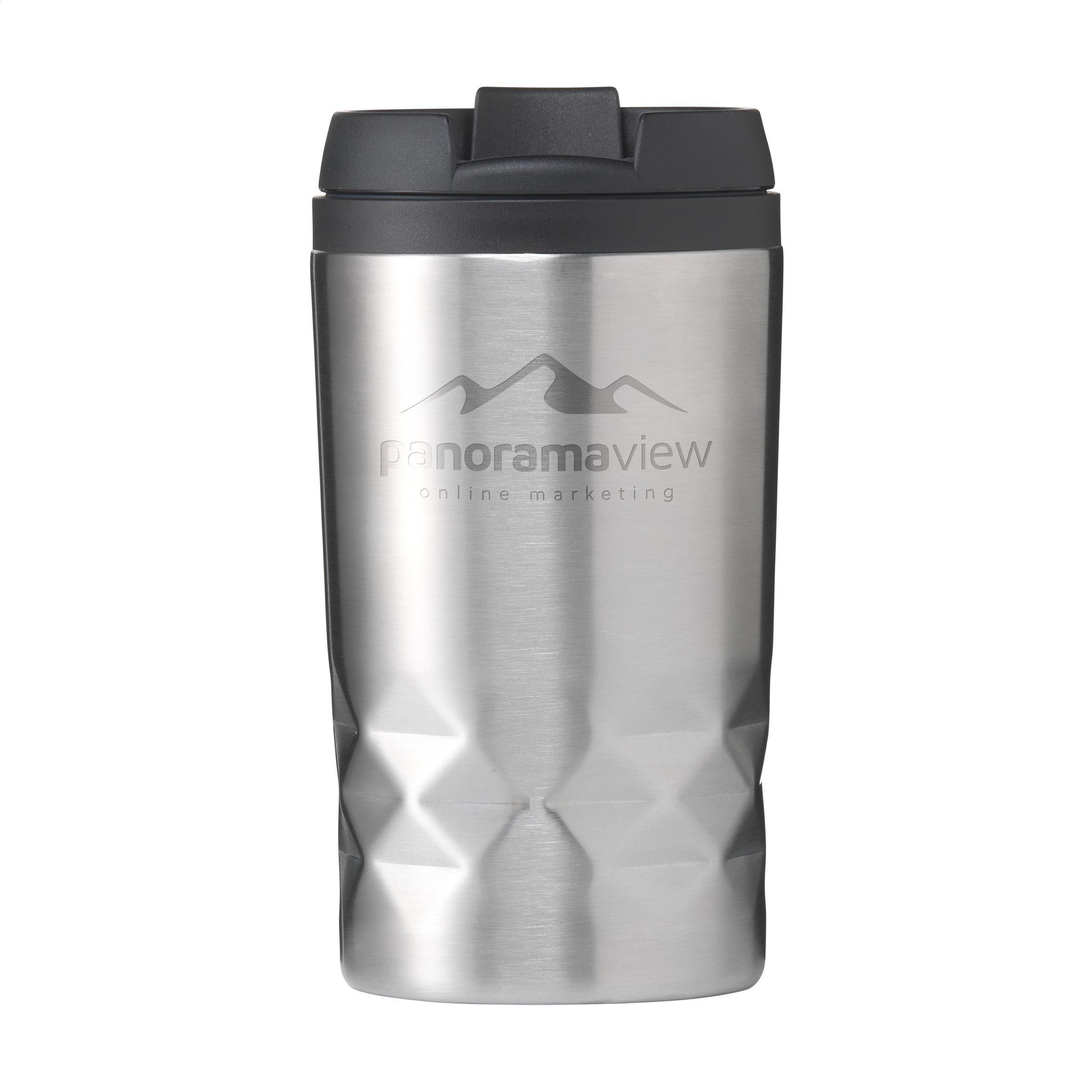 Vue 2 de Graphic Mini Mug RCS Recycled Steel 250 ml gobelet iso