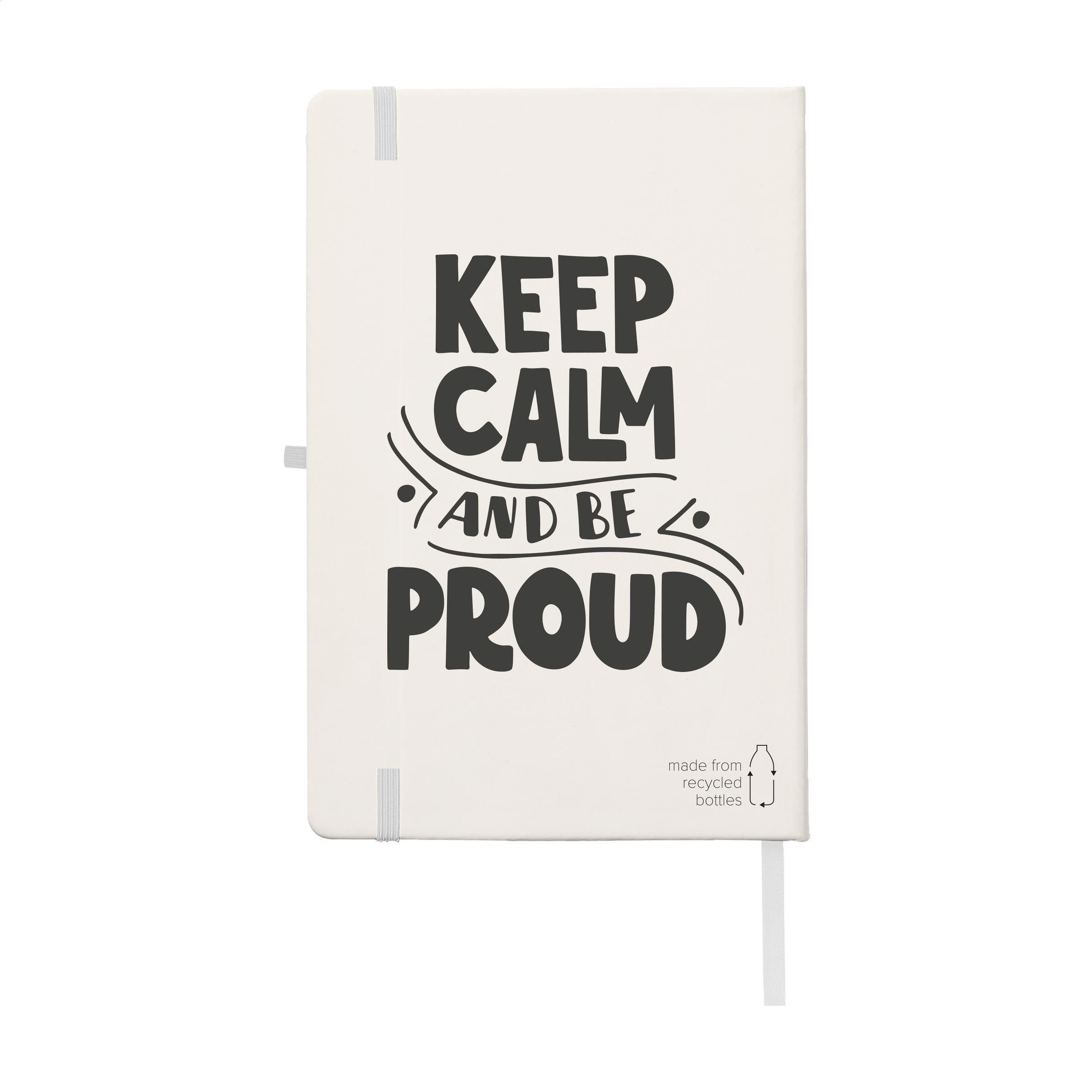 Vue 3 de Porta RPET Notebook A5 carnet de notes