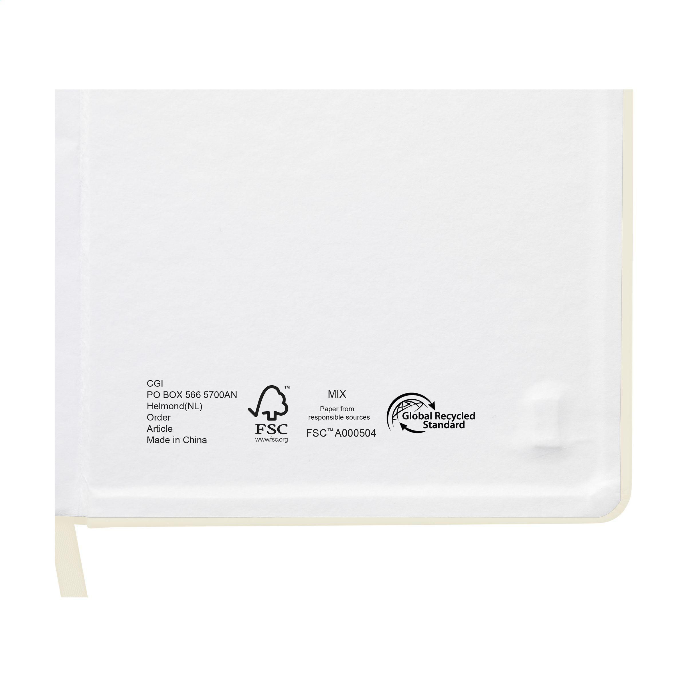 Vue 6 de Porta RPET Notebook A5 carnet de notes
