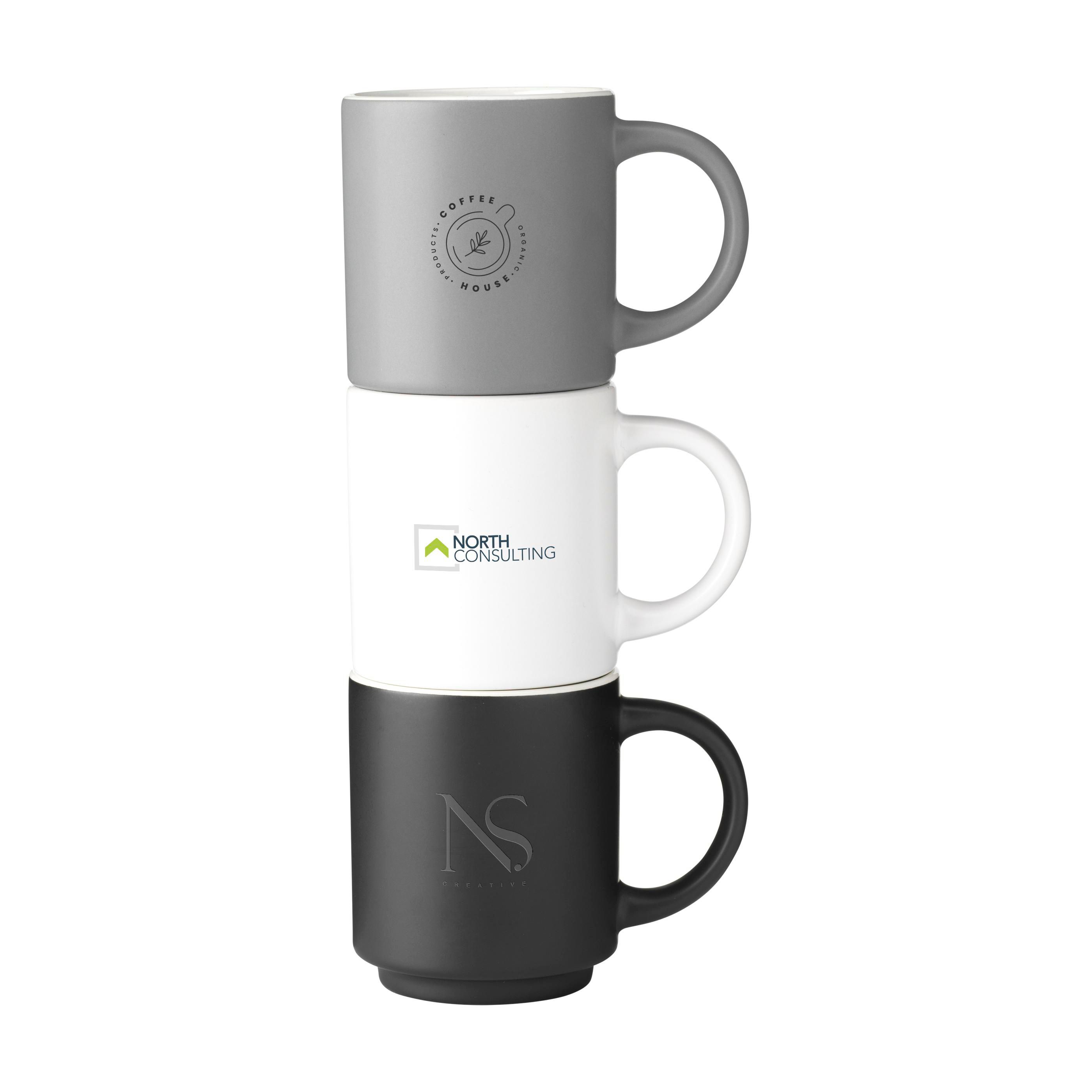 Vue 3 de Stack Mug Black 180 ml
