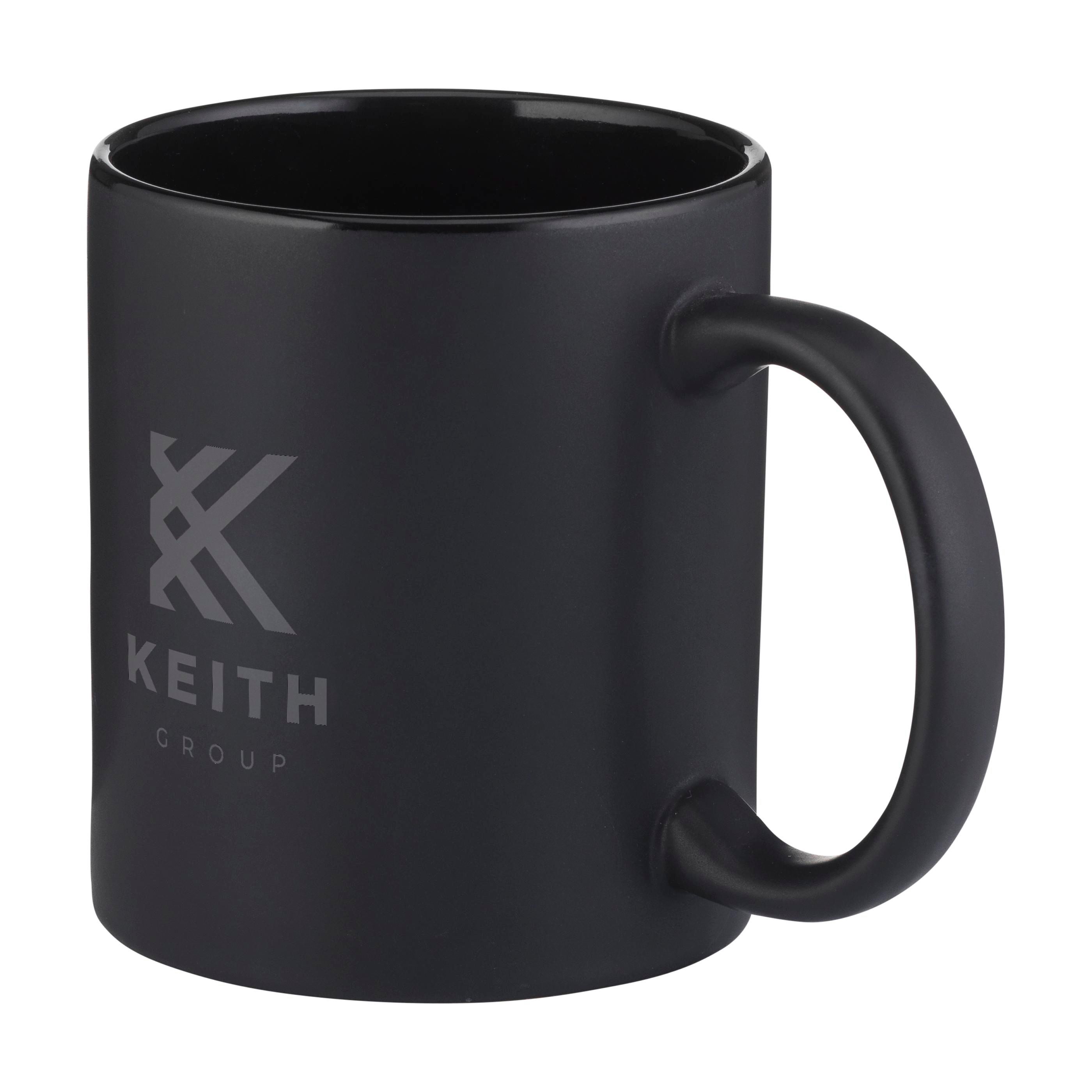 Vue 2 de Kitty Mug Matt Black 350 ml