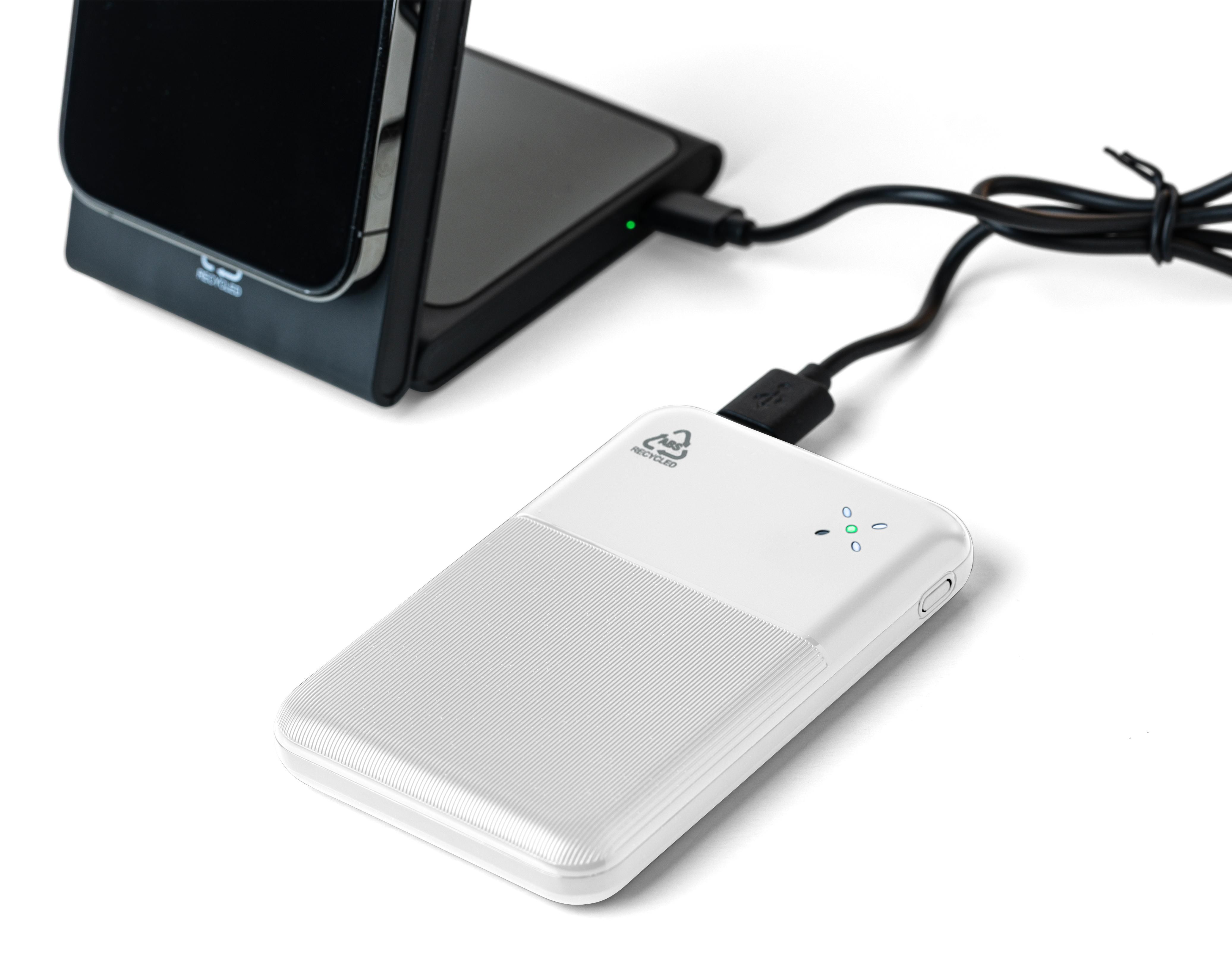 Vue 2 de Batterie externe Tavi | Recyclée | 10&nbsp;000 mAh