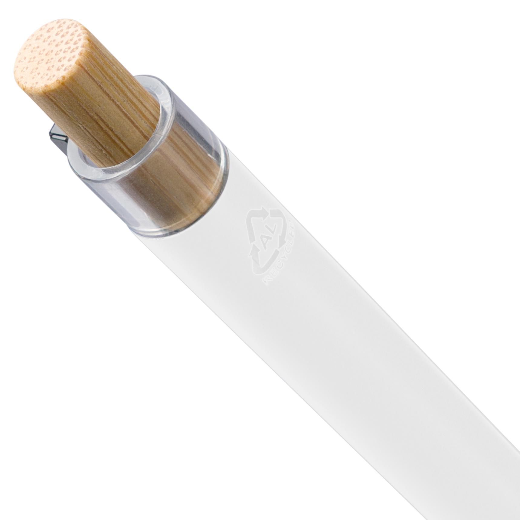 Vue 3 de Stylo bille Maren | Recyclé | Laqué