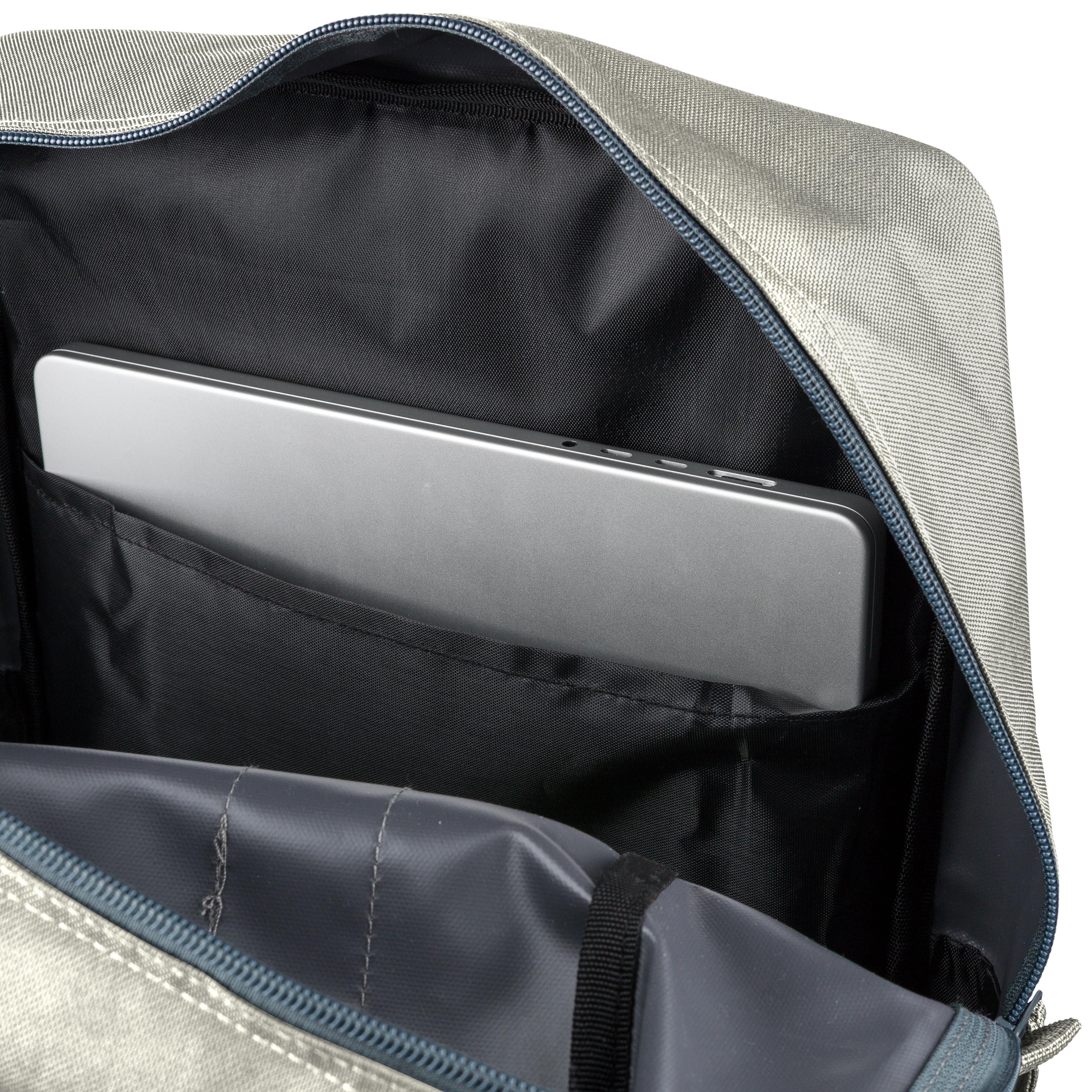 Vue 3 de Sac à dos Amalia | Recyclé | Ordinateur portable 16" | 21 l