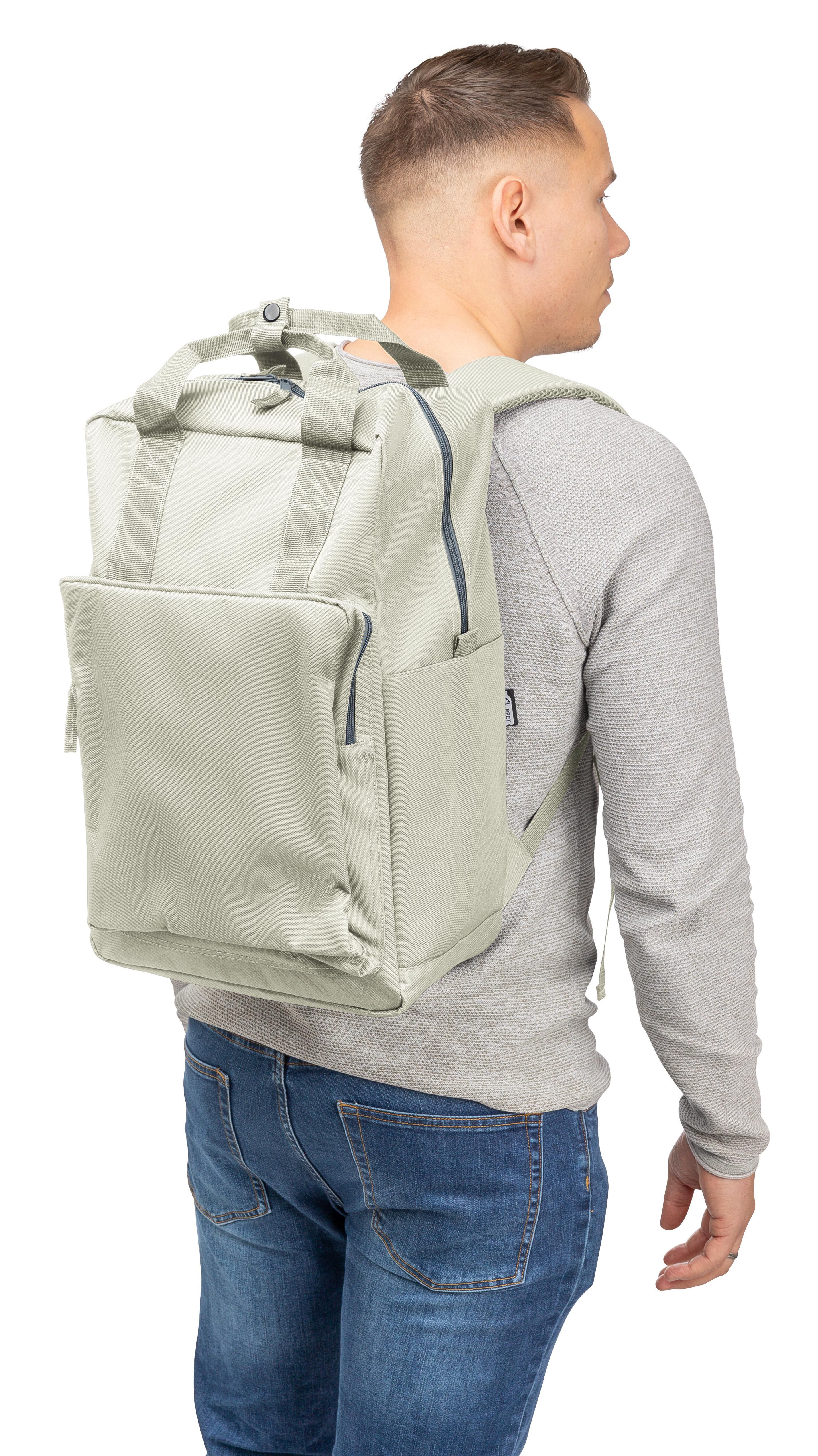 Vue 6 de Sac à dos Amalia | Recyclé | Ordinateur portable 16" | 21 l