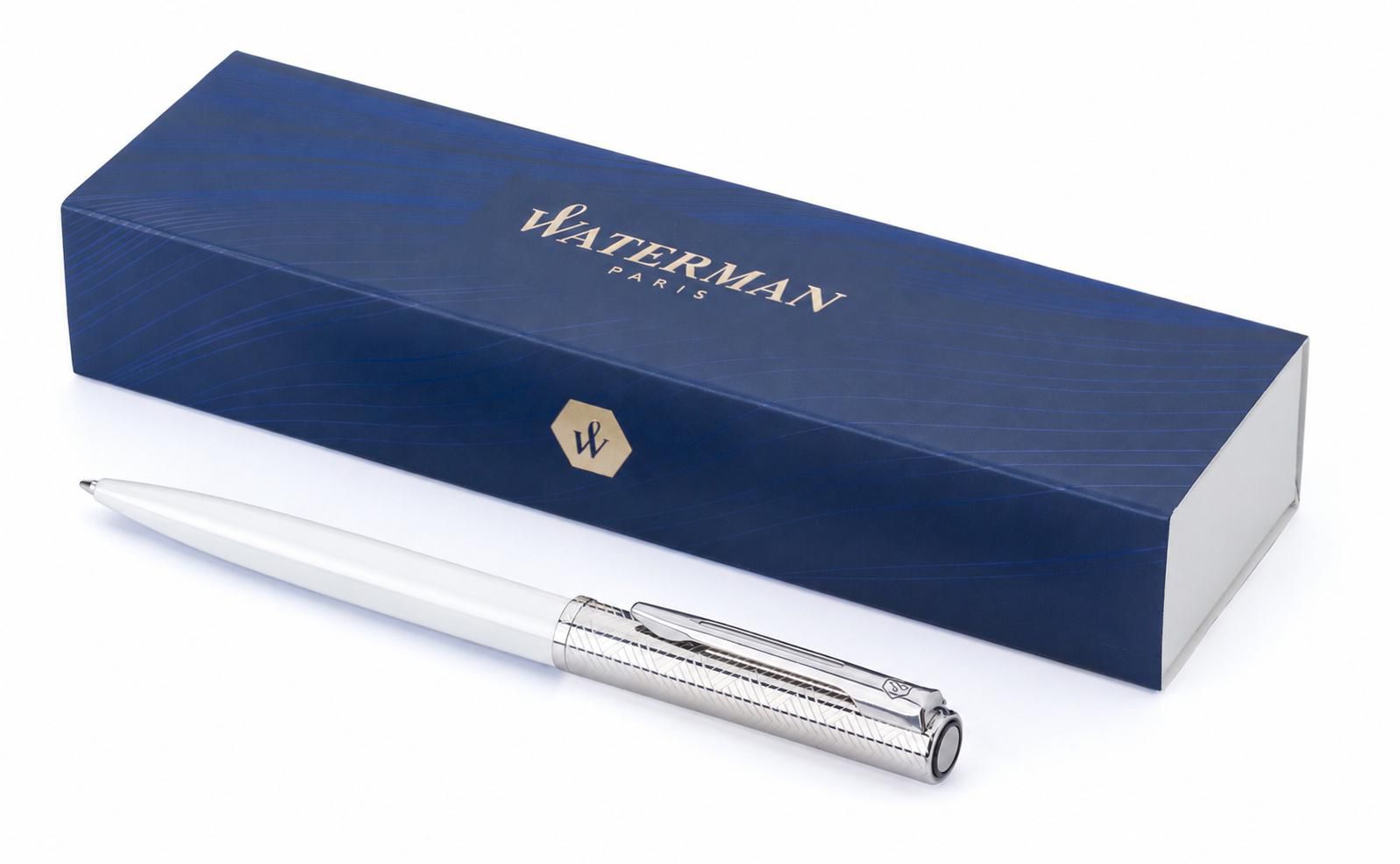 Vue 2 de Waterman Allure Deluxe stylo bille | Acier inoxydable