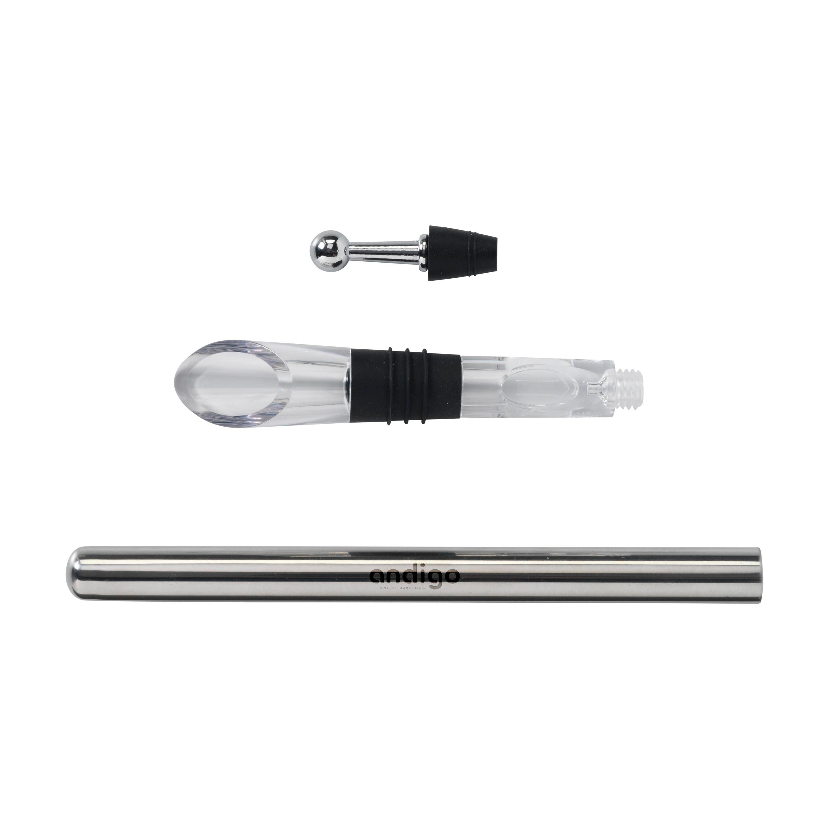 Vue 3 de Wooosh Vino Wine Pourer Set verseur à vin