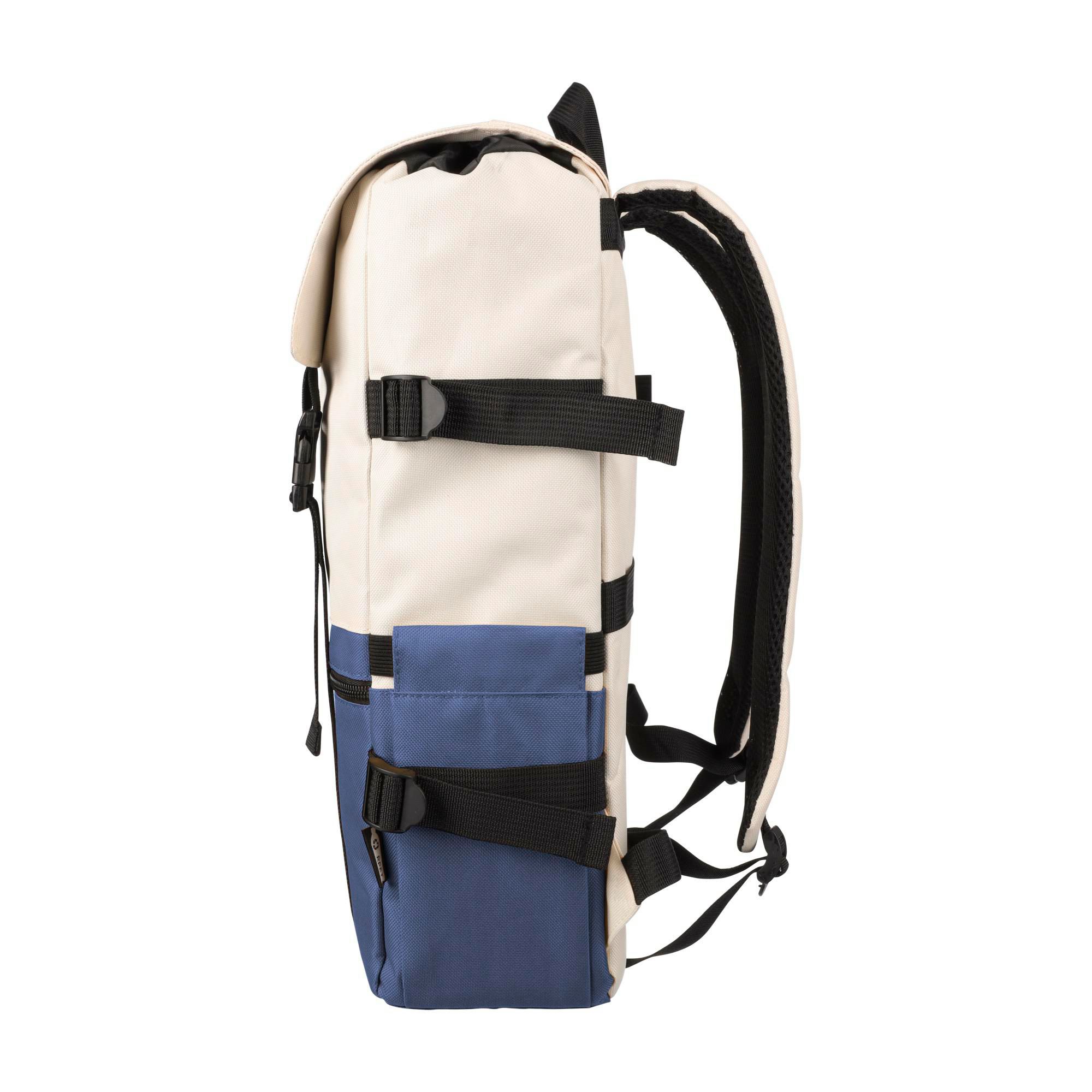 Vue 3 de Sac à dos Vayo 2-tons | Recyclé | Ordinateur portable 15" | 11 l
