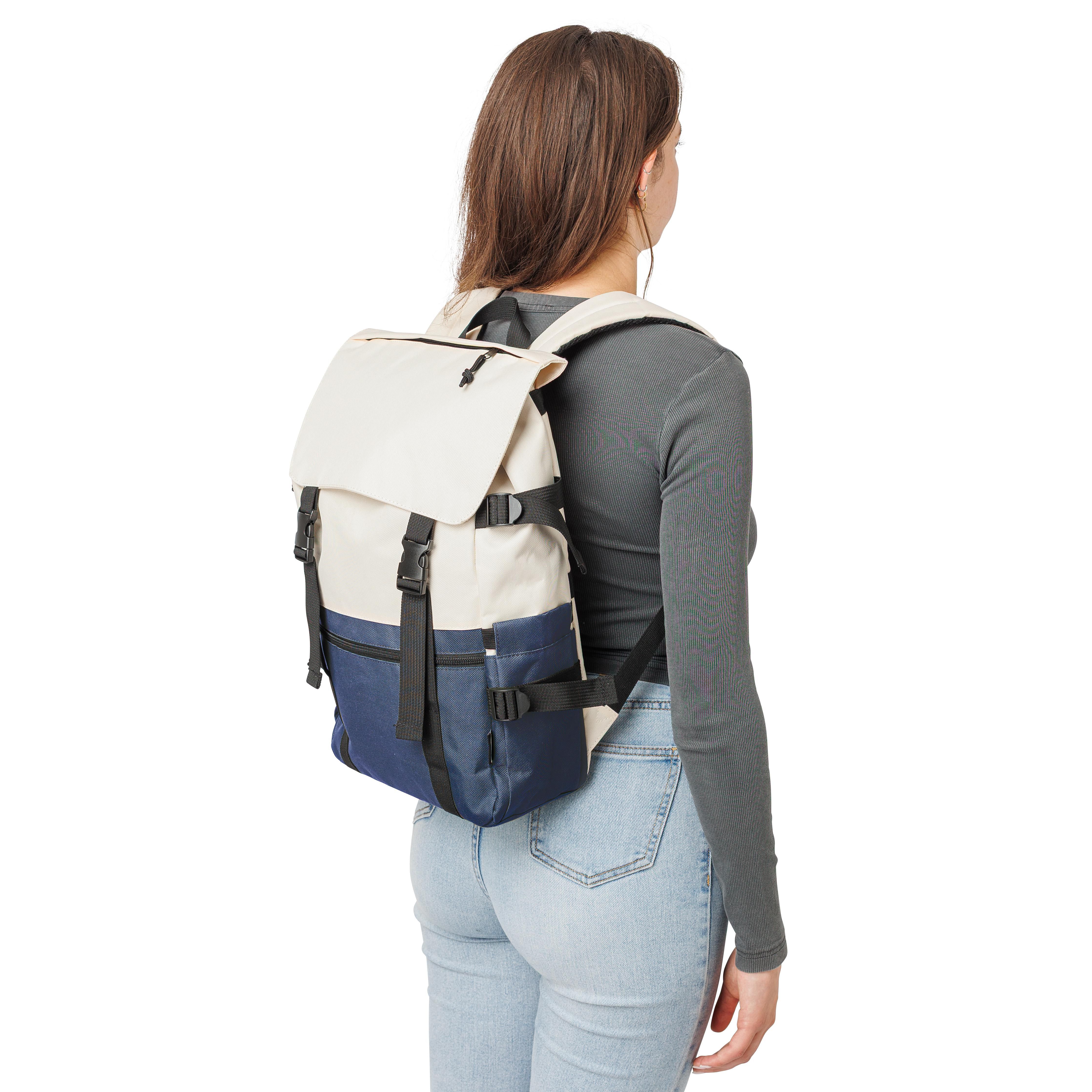 Vue 8 de Sac à dos Vayo 2-tons | Recyclé | Ordinateur portable 15" | 11 l