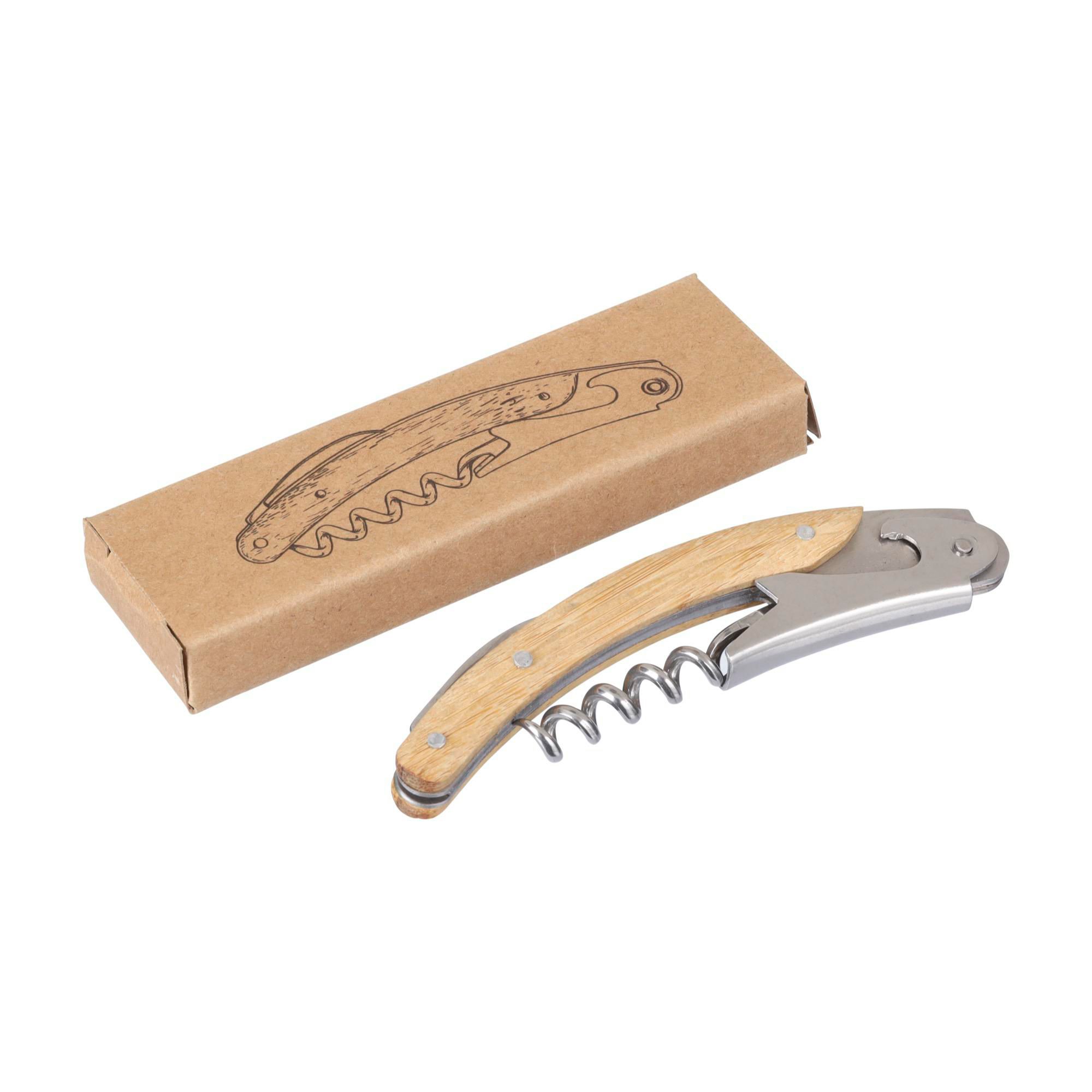 Vue 7 de Couteau de sommelier Lenny | Bambou
